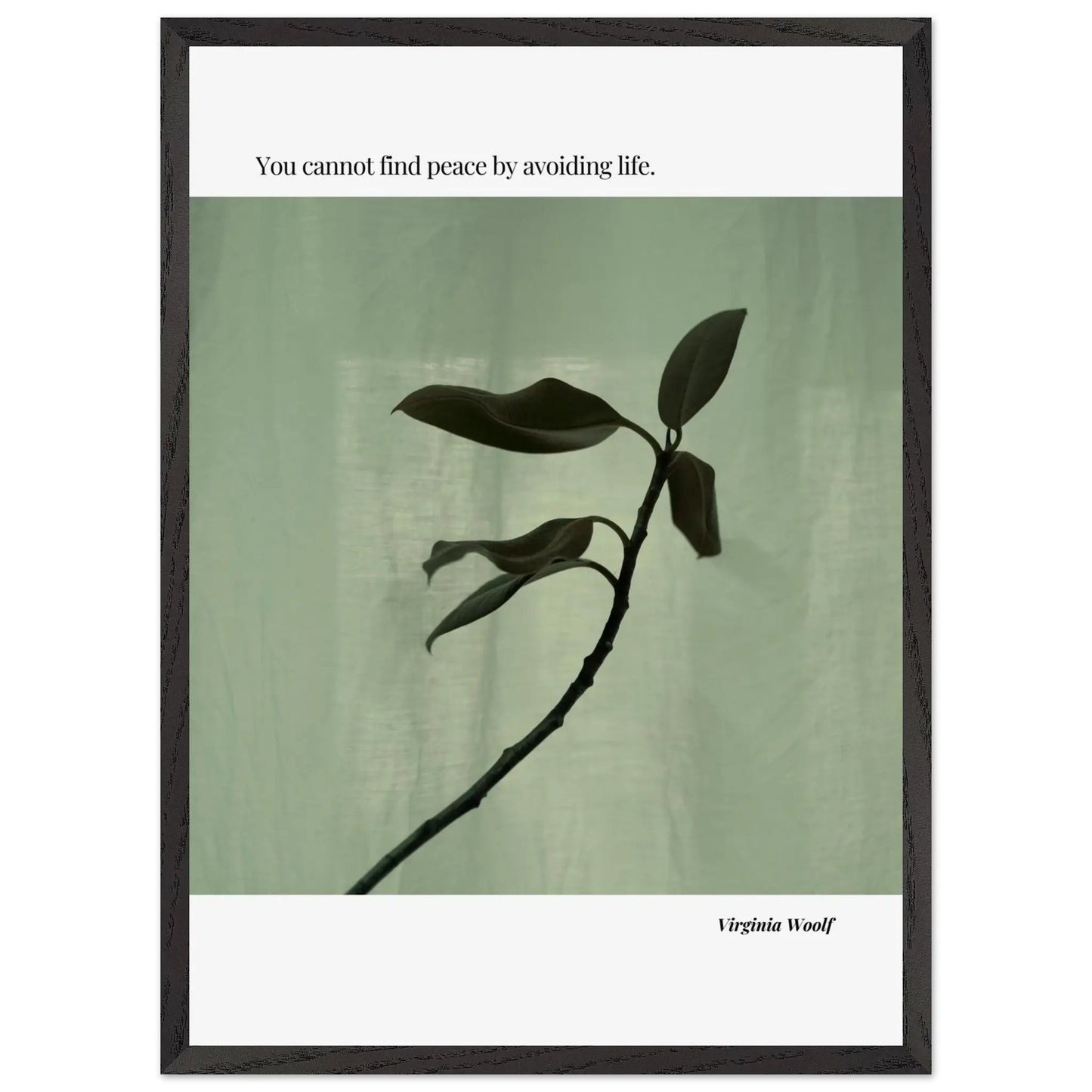 Virginia Woolf Quote Poster – Minimalist Literary Wall Art-INK & FRAME STUDIO