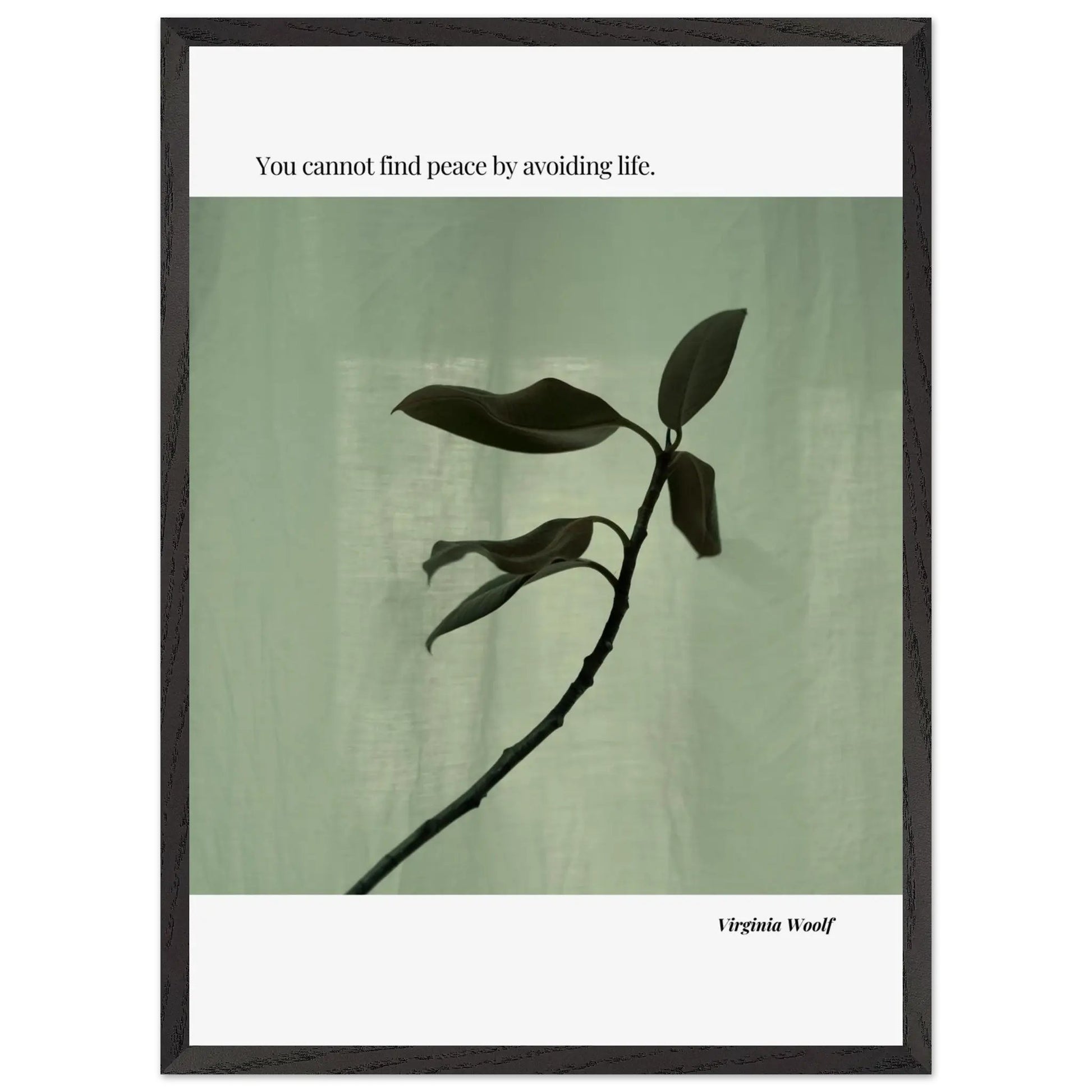 Virginia Woolf Quote Poster – Minimalist Literary Wall Art-INK & FRAME STUDIO