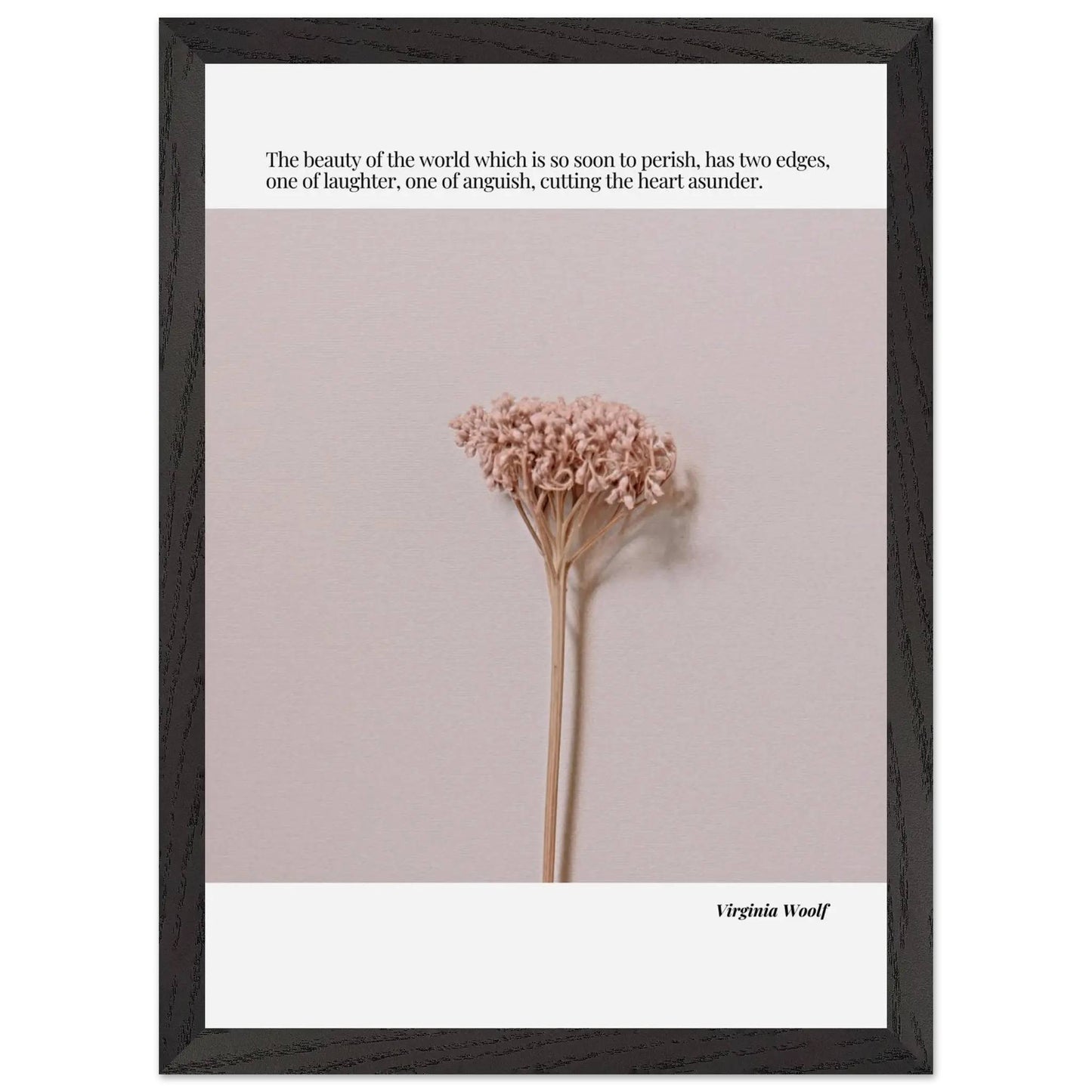 Virginia Woolf Quote  – Minimalist wall Decor-INK & FRAME STUDIO