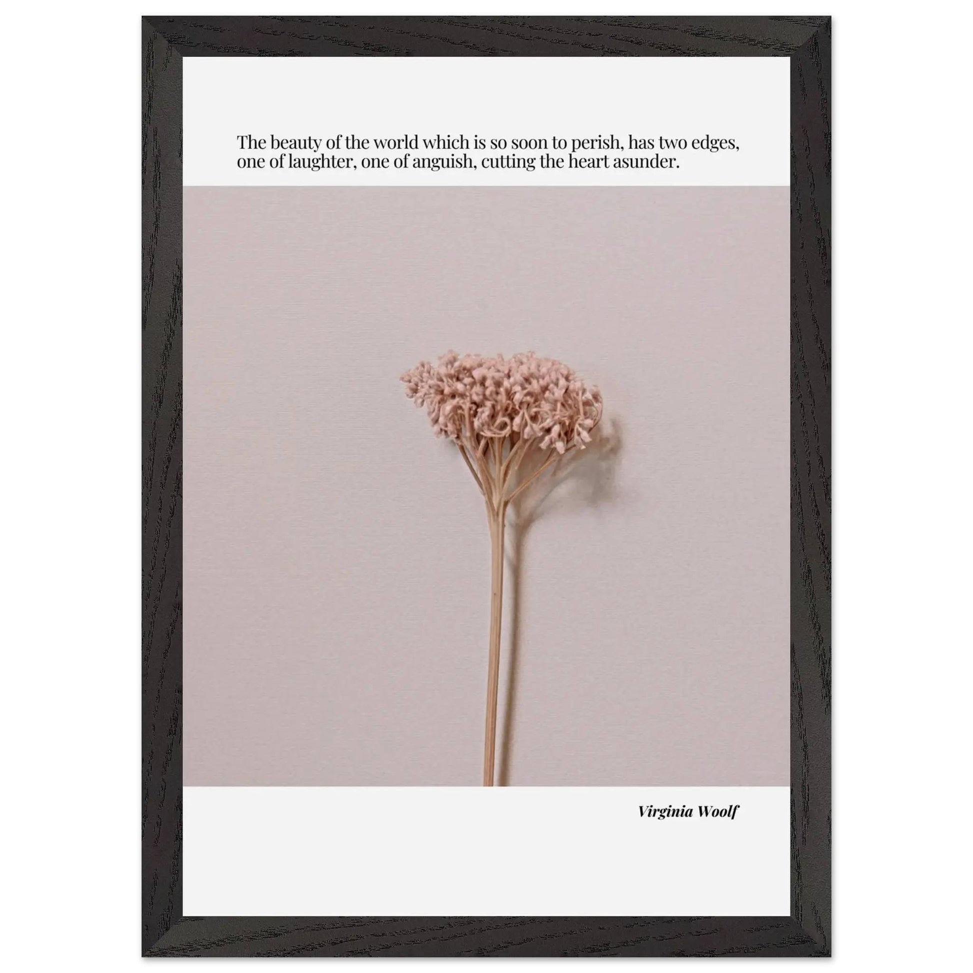 Virginia Woolf Quote  – Minimalist wall Decor-INK & FRAME STUDIO