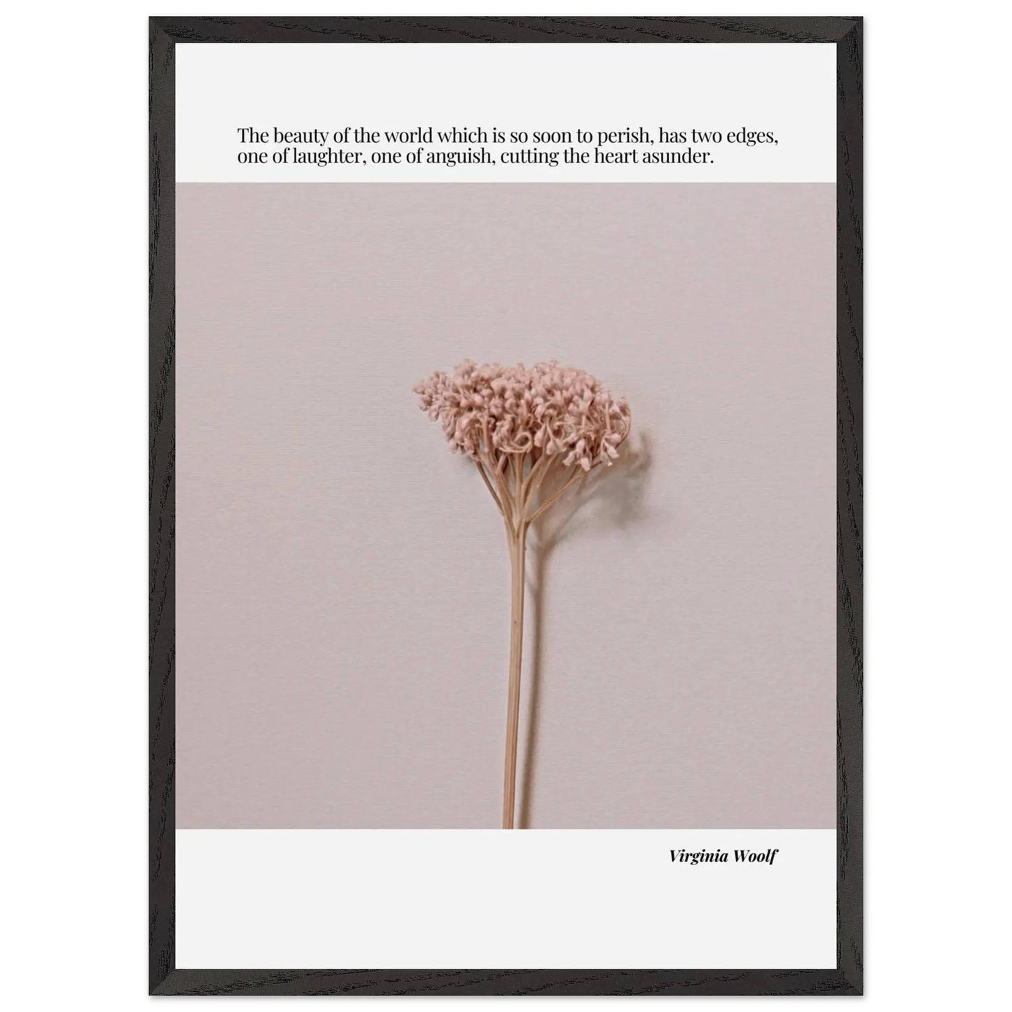 Virginia Woolf Quote  – Minimalist wall Decor-INK & FRAME STUDIO