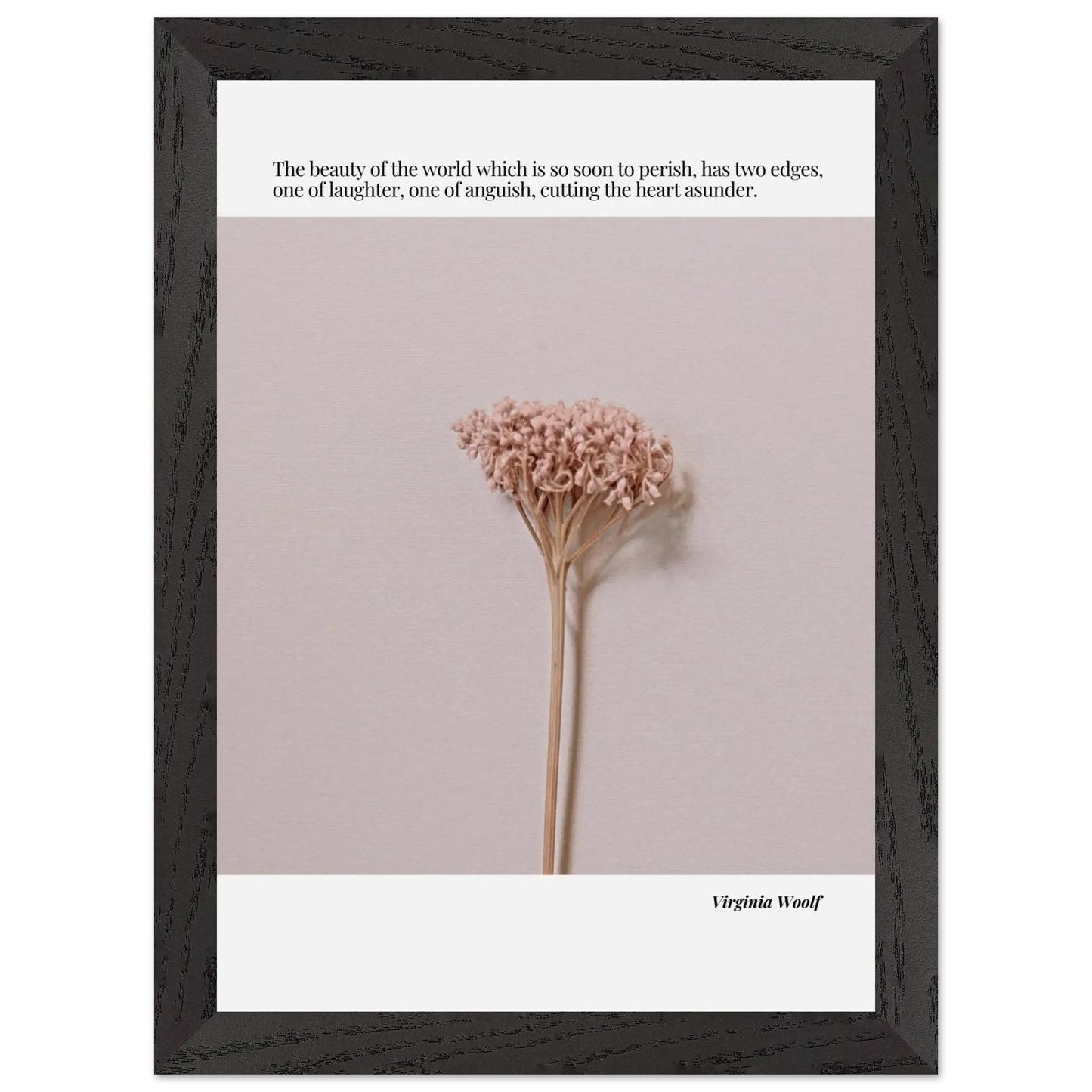Virginia Woolf Quote  – Minimalist wall Decor-INK & FRAME STUDIO