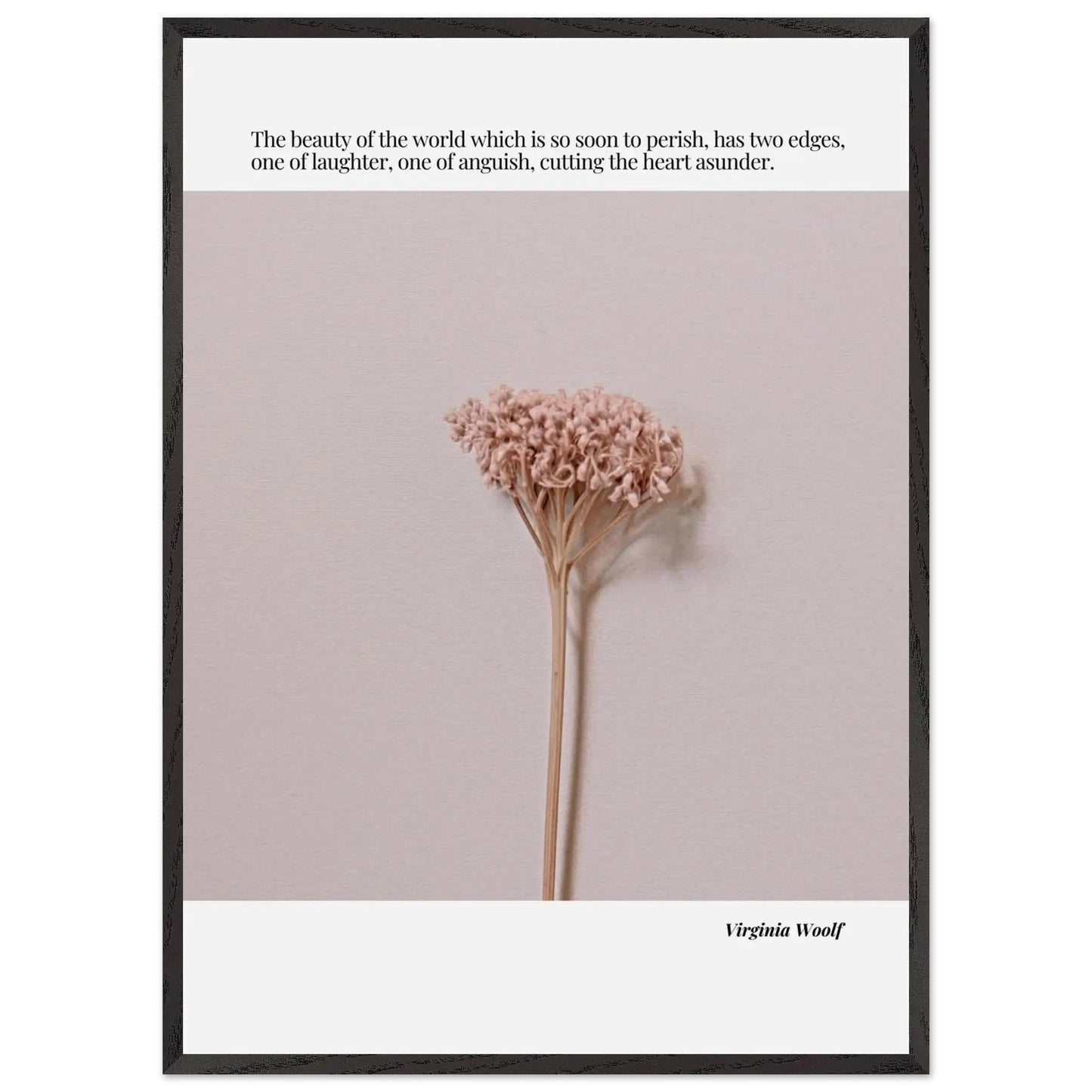 Virginia Woolf Quote  – Minimalist wall Decor-INK & FRAME STUDIO