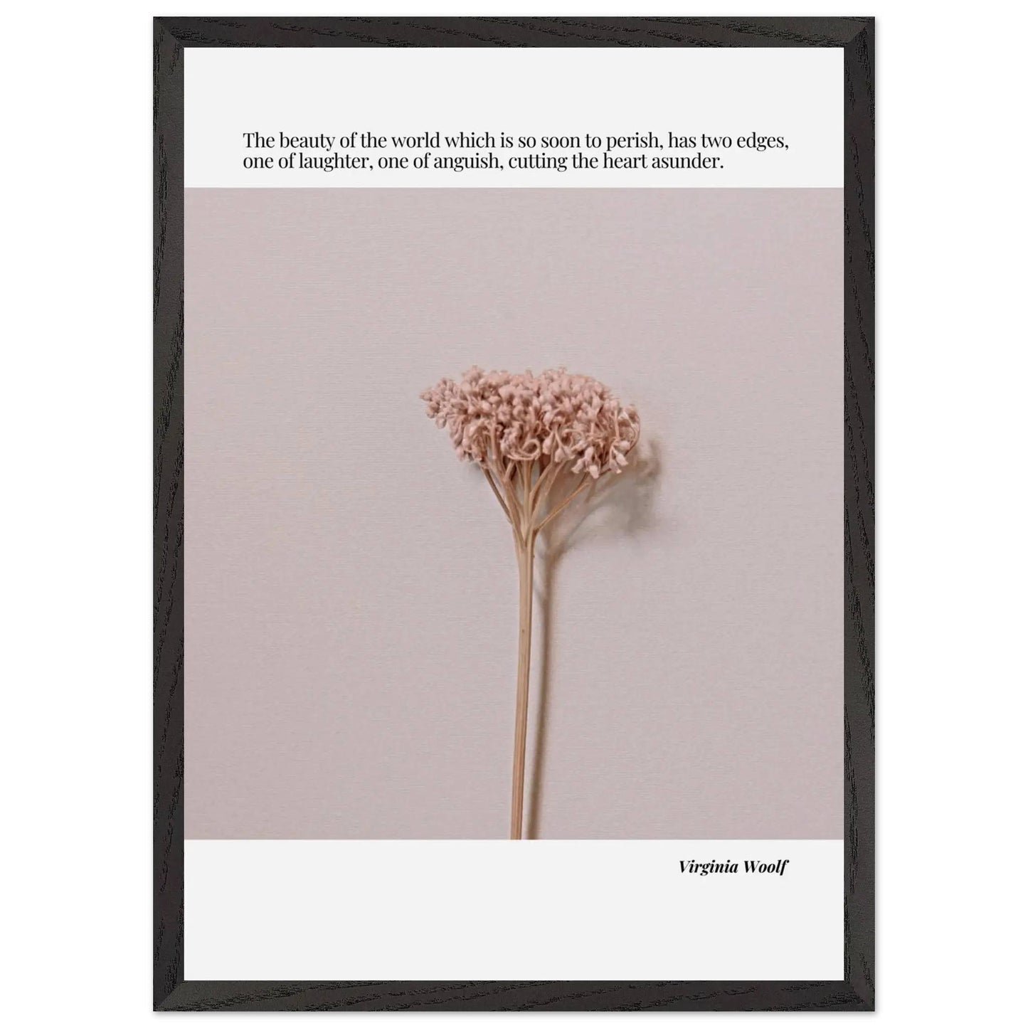 Virginia Woolf Quote  – Minimalist wall Decor-INK & FRAME STUDIO