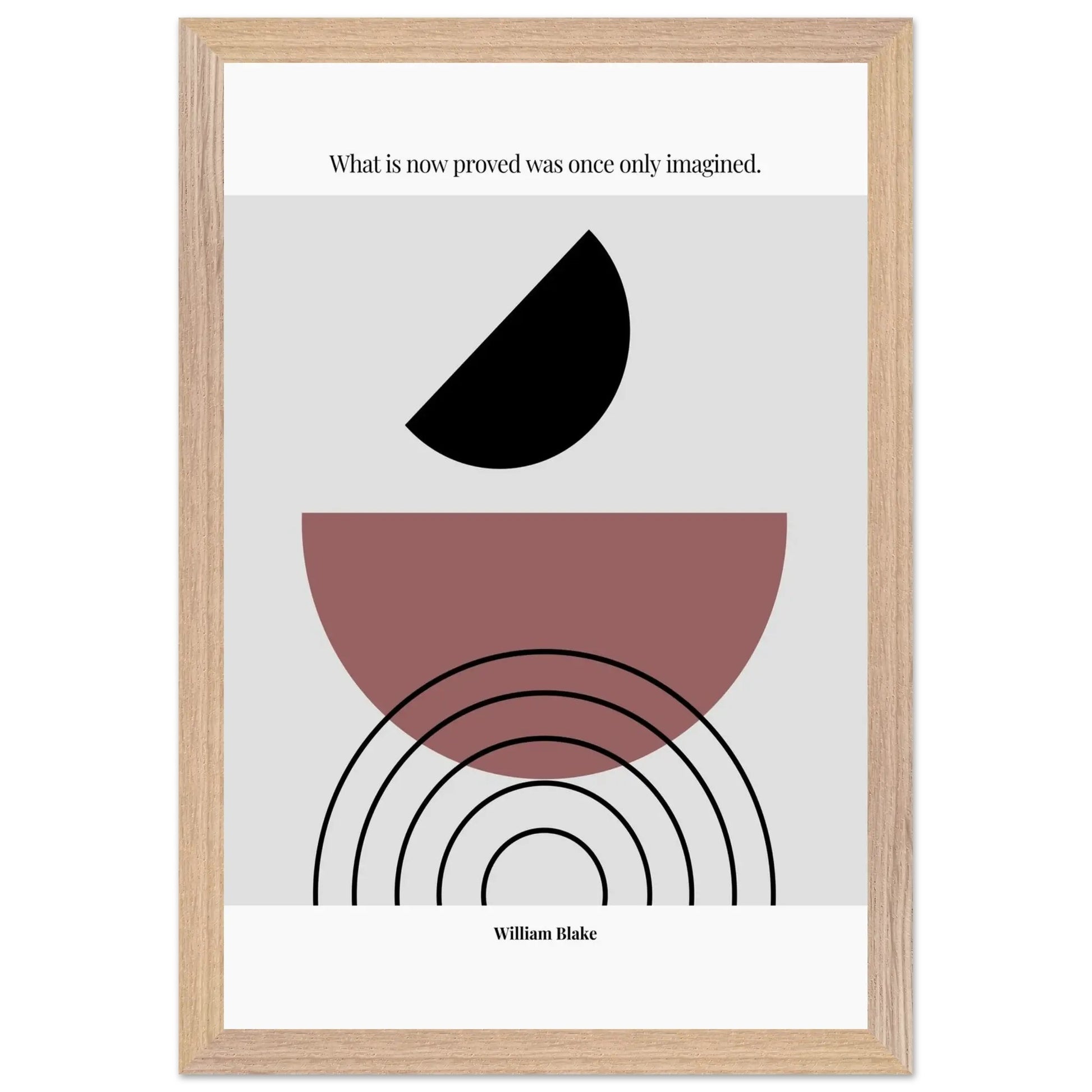 William Blake Quote  – Minimalist wall Decor-INK & FRAME STUDIO