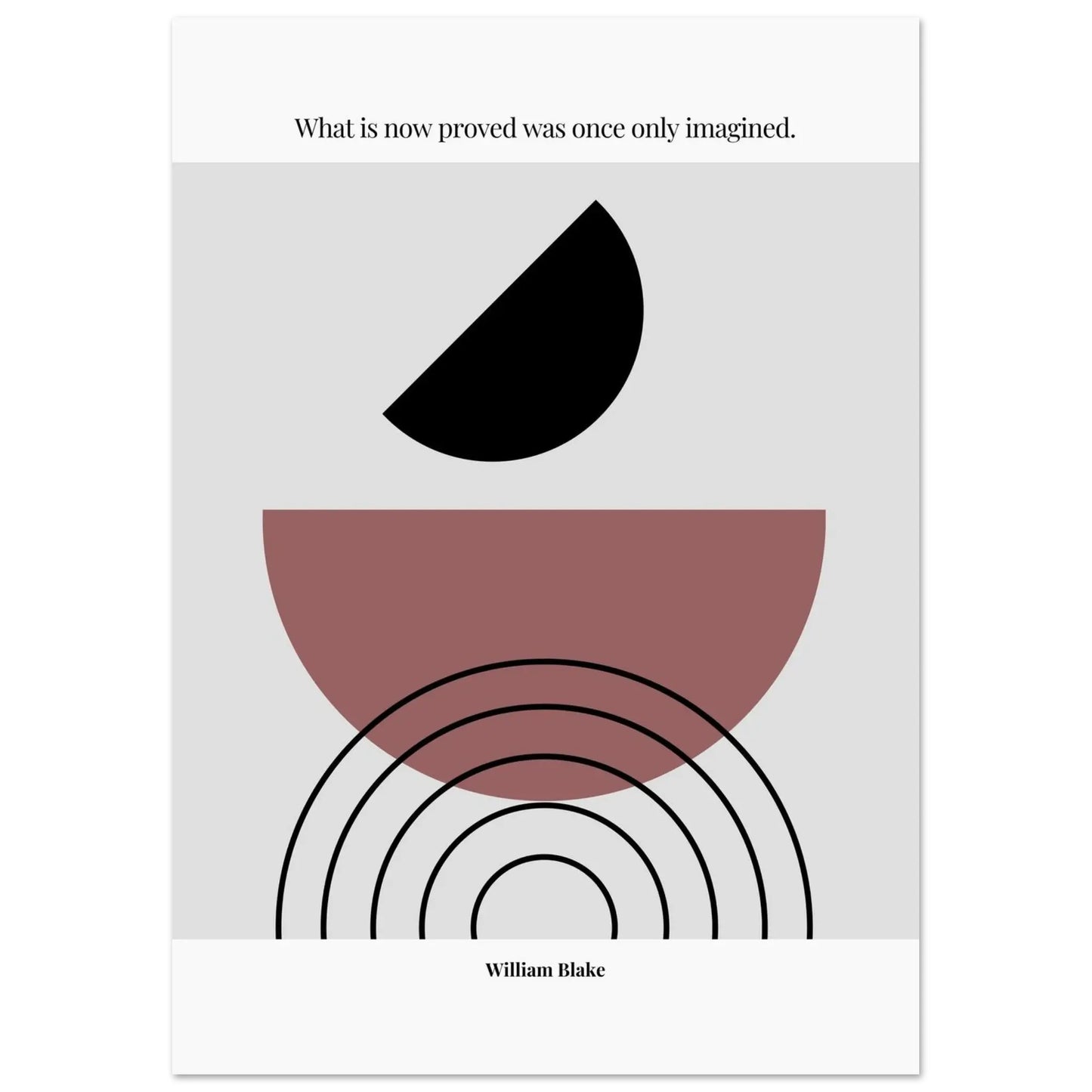 William Blake Quote  – Minimalist wall Decor-INK & FRAME STUDIO