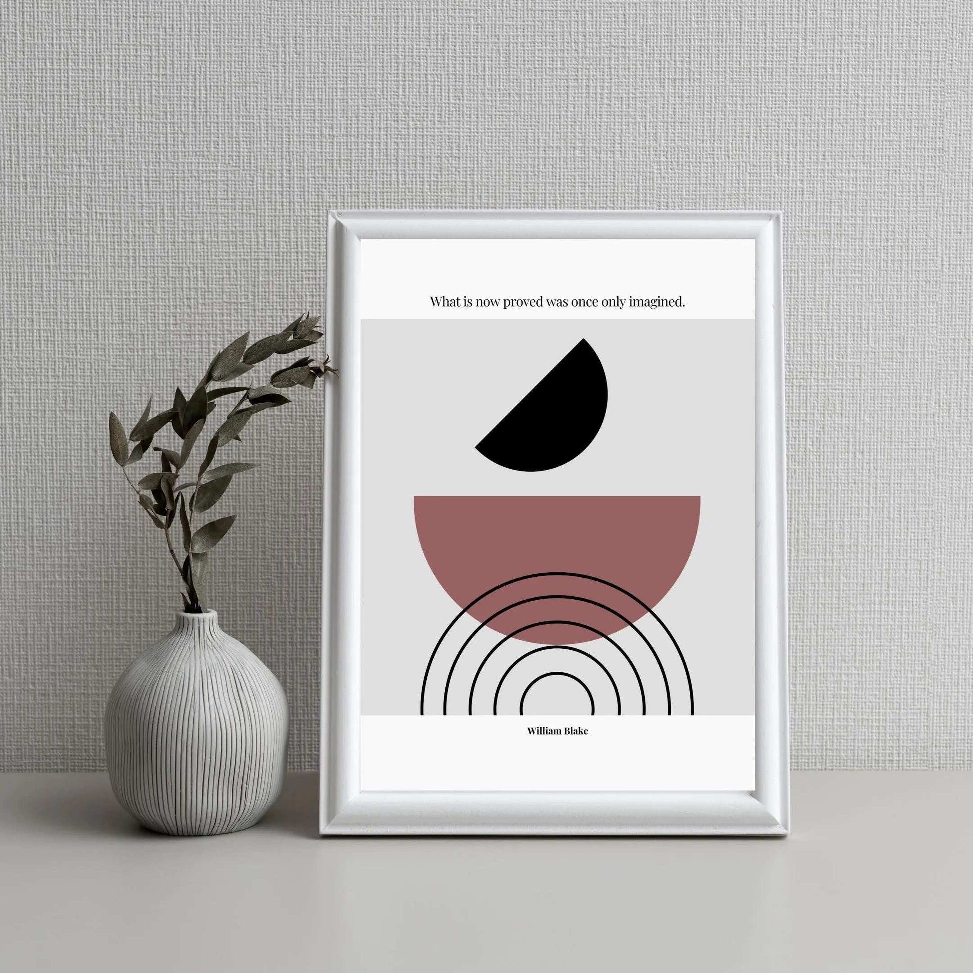 William Blake Quote  – Minimalist wall Decor-INK & FRAME STUDIO