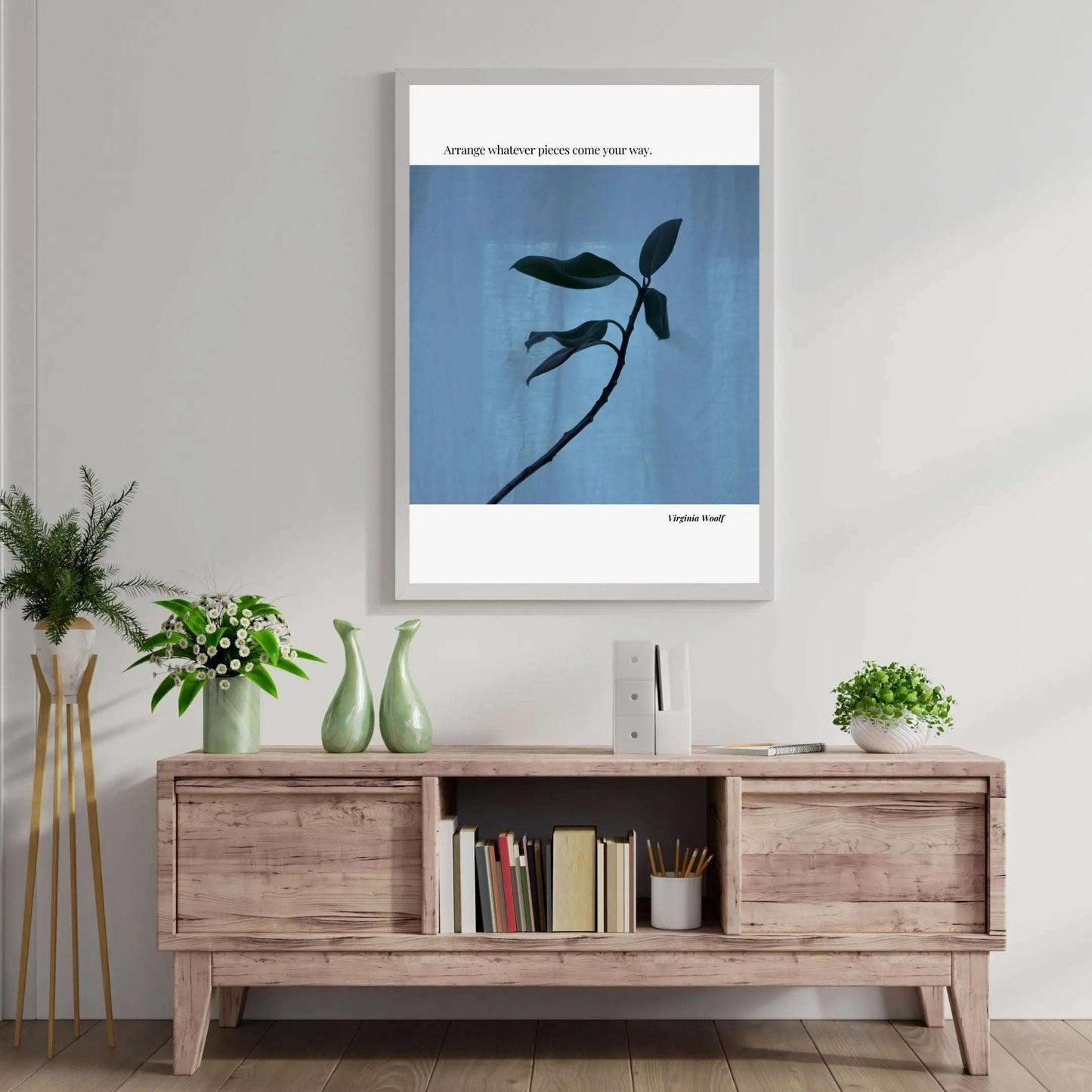 Virginia Woolf Quote Poster – Minimalist Literary Wall Art-INK & FRAME STUDIO