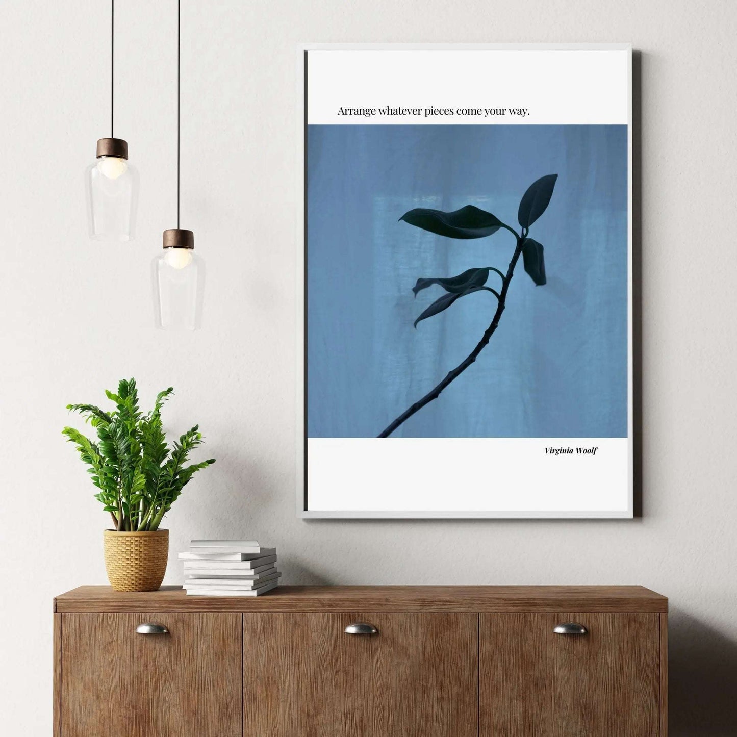 Virginia Woolf Quote Poster – Minimalist Literary Wall Art-INK & FRAME STUDIO