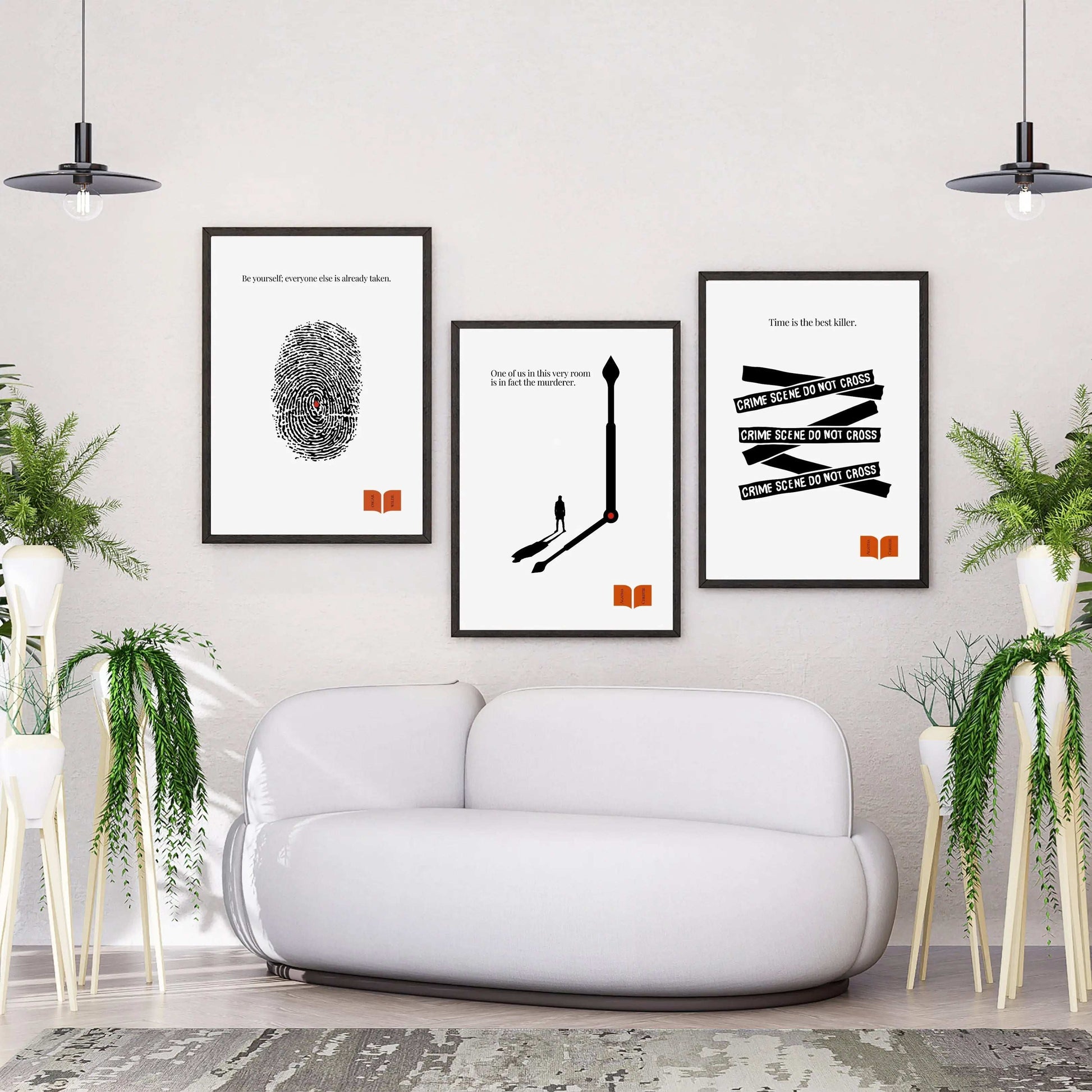 Agatha Christie Minimalist Poster-INK & FRAME STUDIO