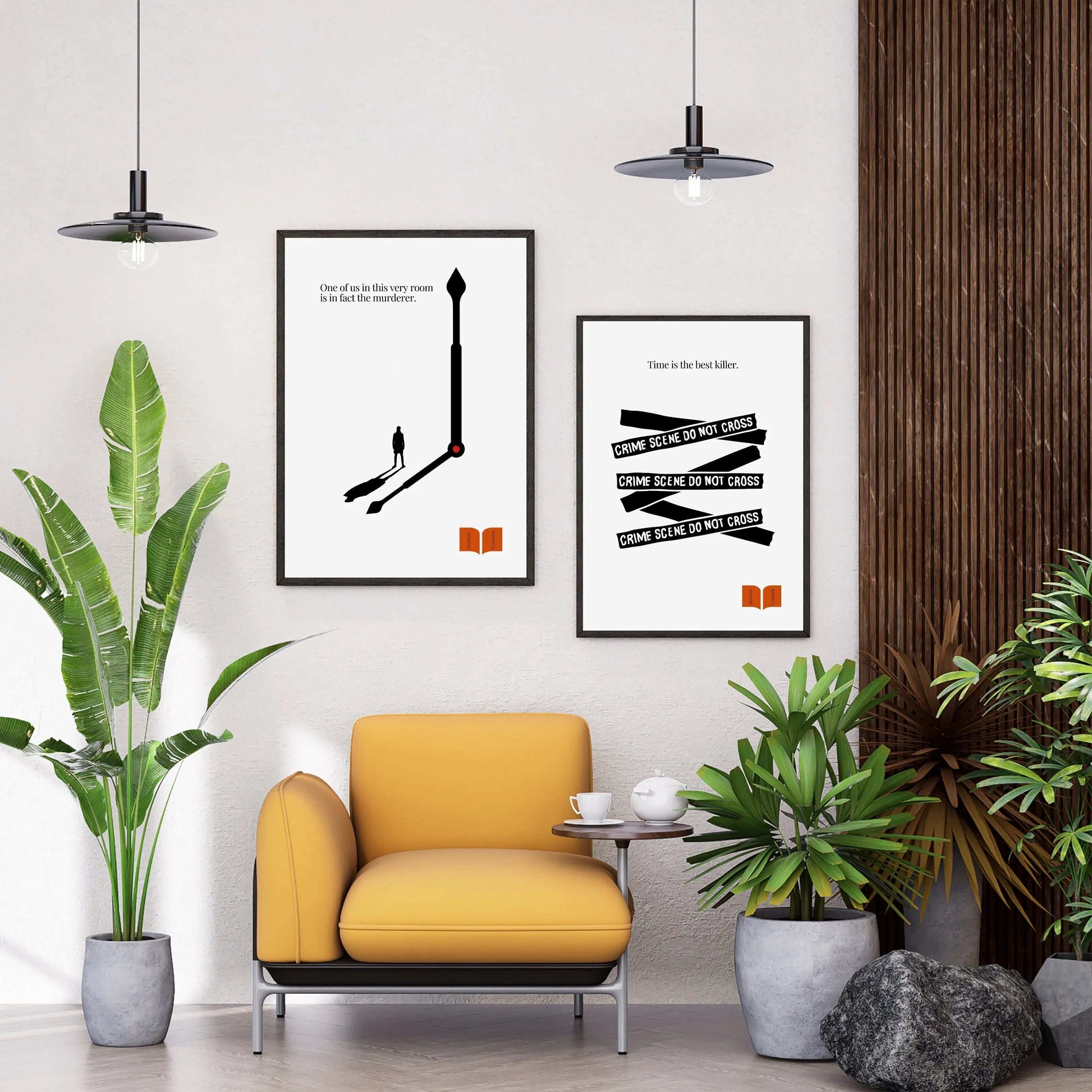 Agatha Christie Quote Print - Minimalist Poster-INK & FRAME STUDIO