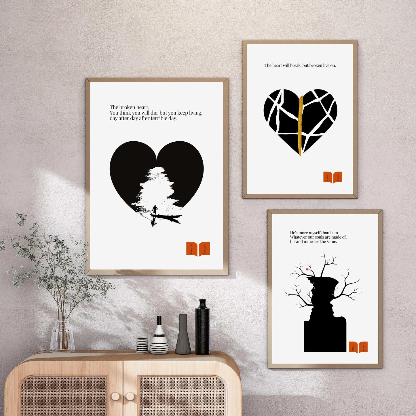 Charles Dickens Quote Print| Minimalist Poster-INK & FRAME STUDIO