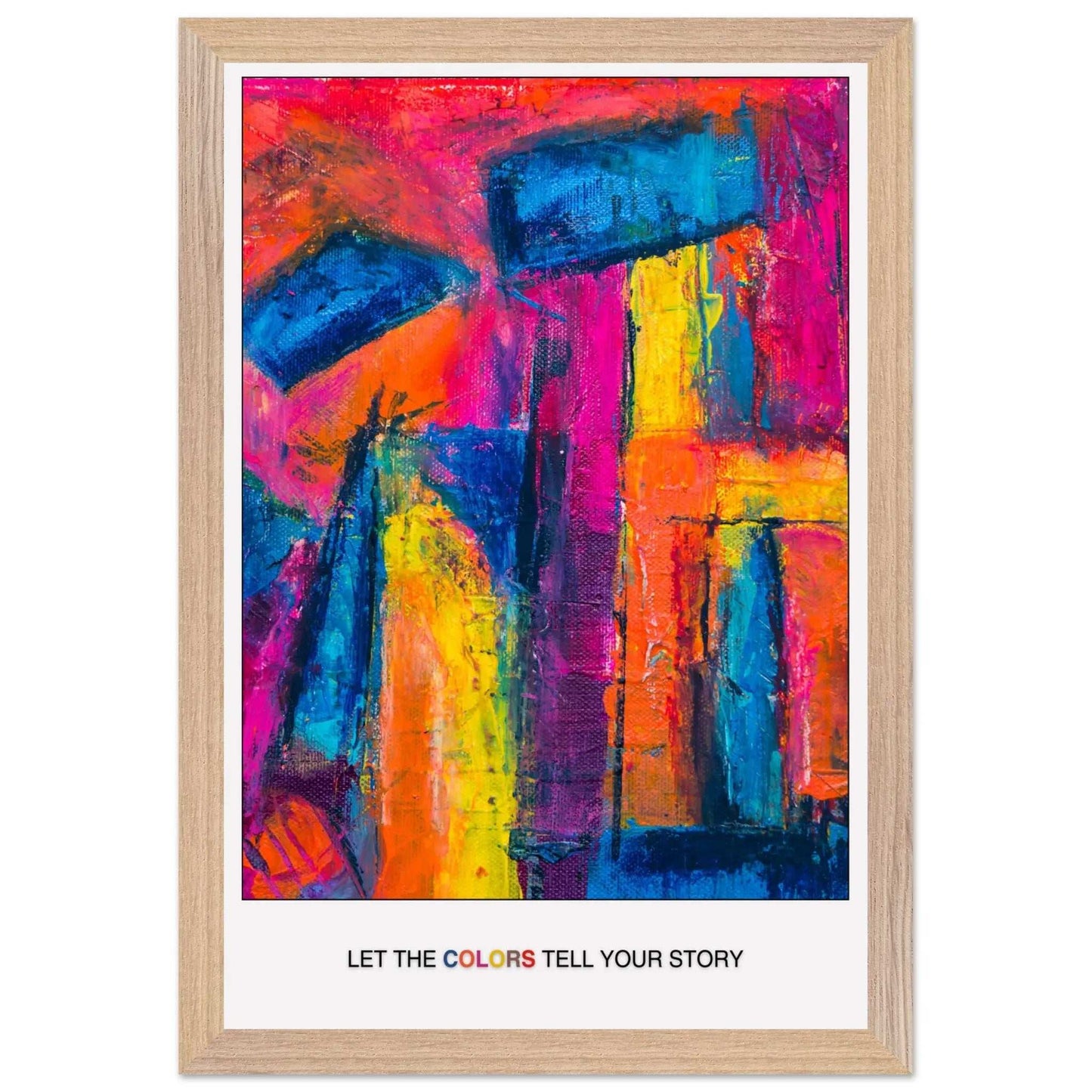 Let Colours Inspire Your Space, Abstract Wall Art Modern Poster-INK & FRAME STUDIO