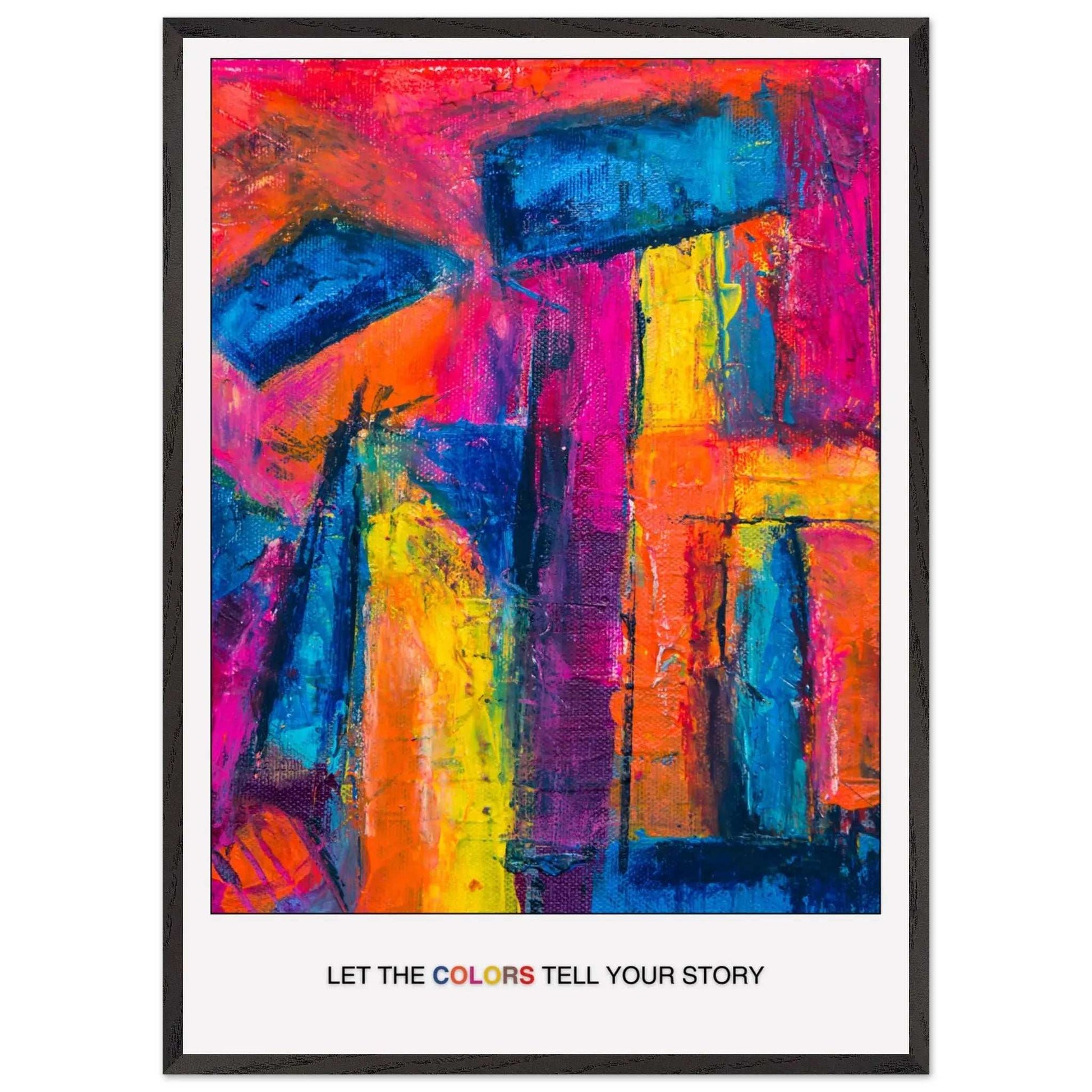 Let Colours Inspire Your Space, Abstract Wall Art Modern Poster-INK & FRAME STUDIO