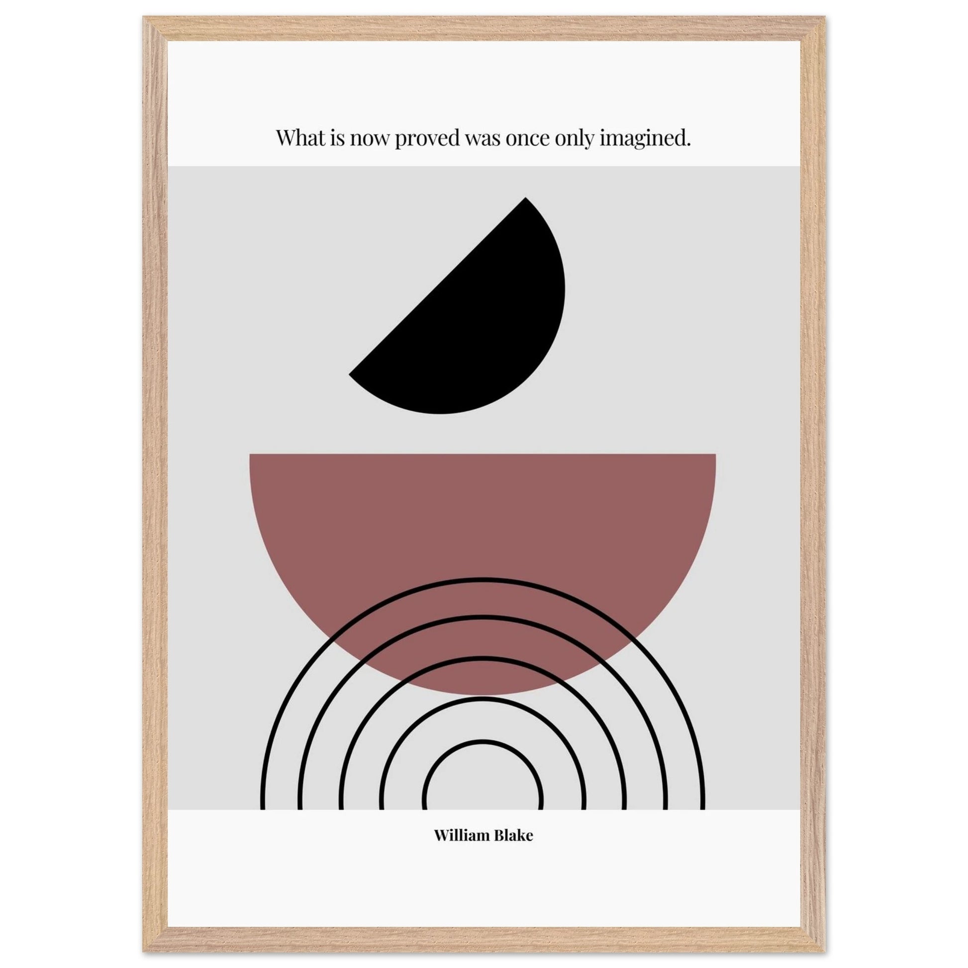 William Blake Quote  – Minimalist wall Decor-INK & FRAME STUDIO