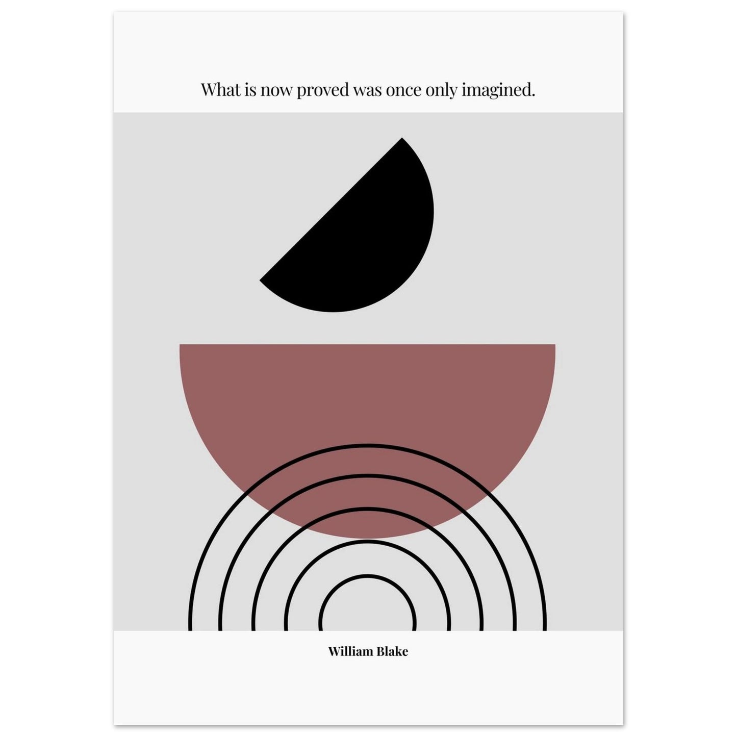 William Blake Quote  – Minimalist wall Decor-INK & FRAME STUDIO