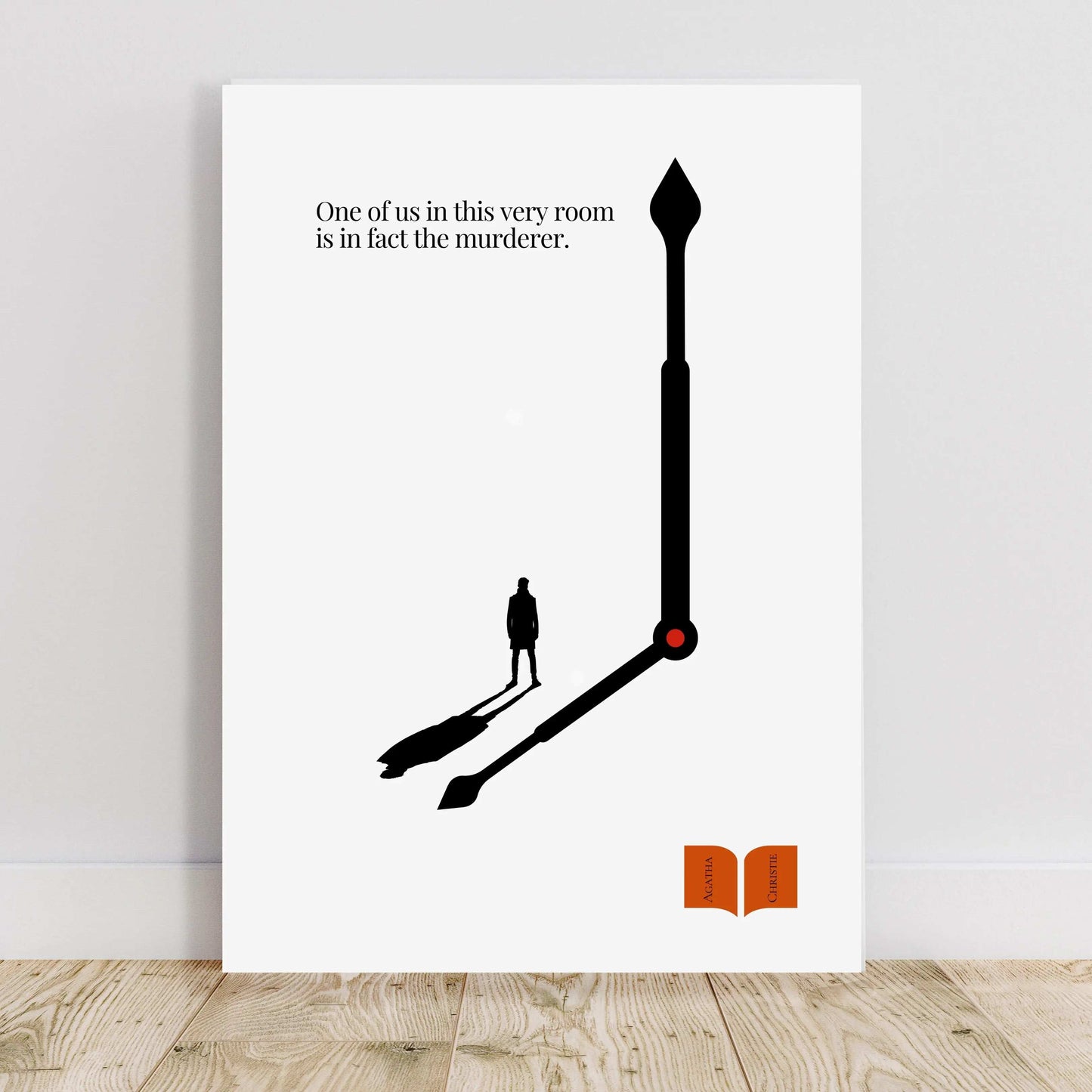 Agatha Christie Minimalist Poster  Print Material INK & FRAME STUDIO