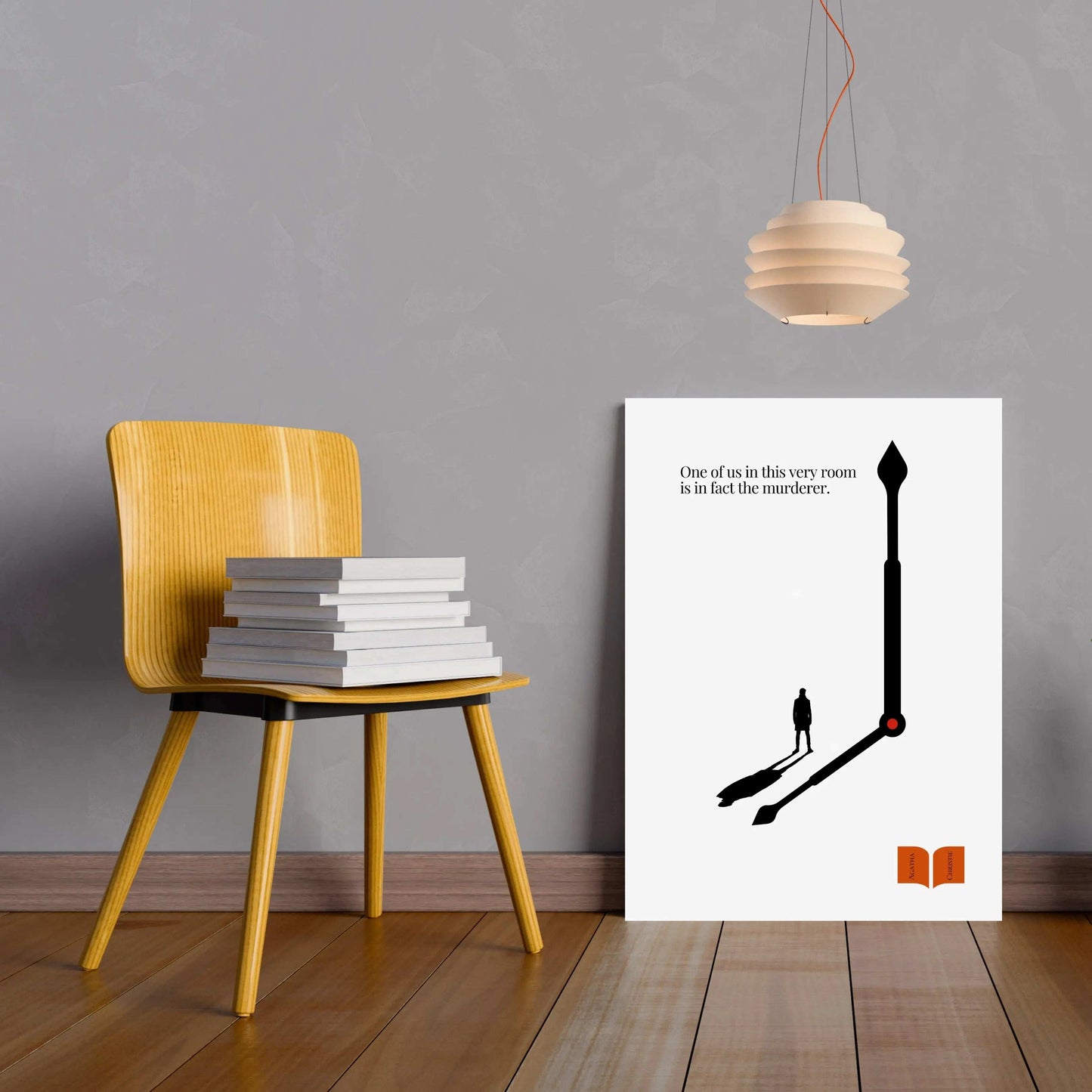 Agatha Christie Minimalist Poster  Print Material INK & FRAME STUDIO