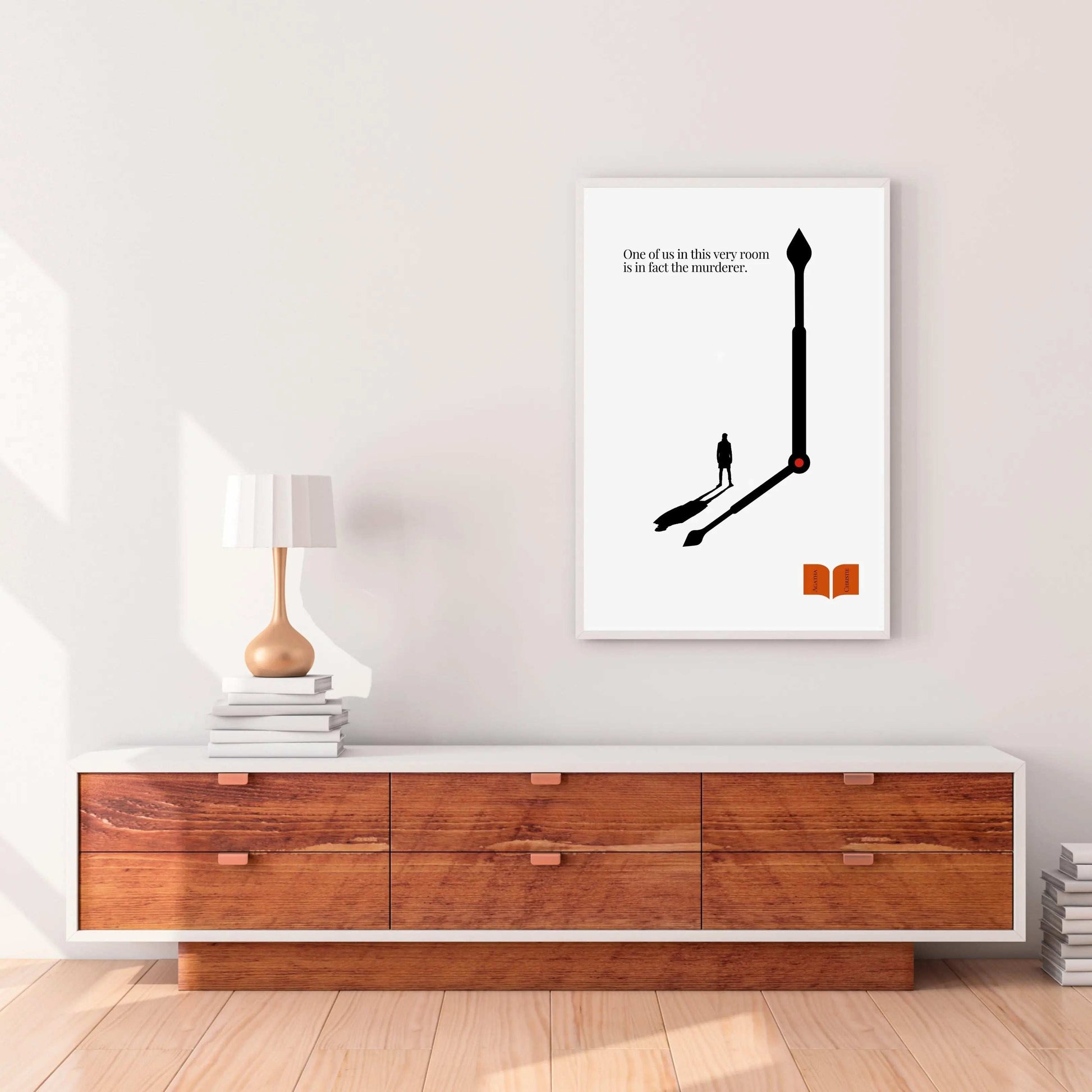 Agatha Christie Minimalist Poster  Print Material INK & FRAME STUDIO