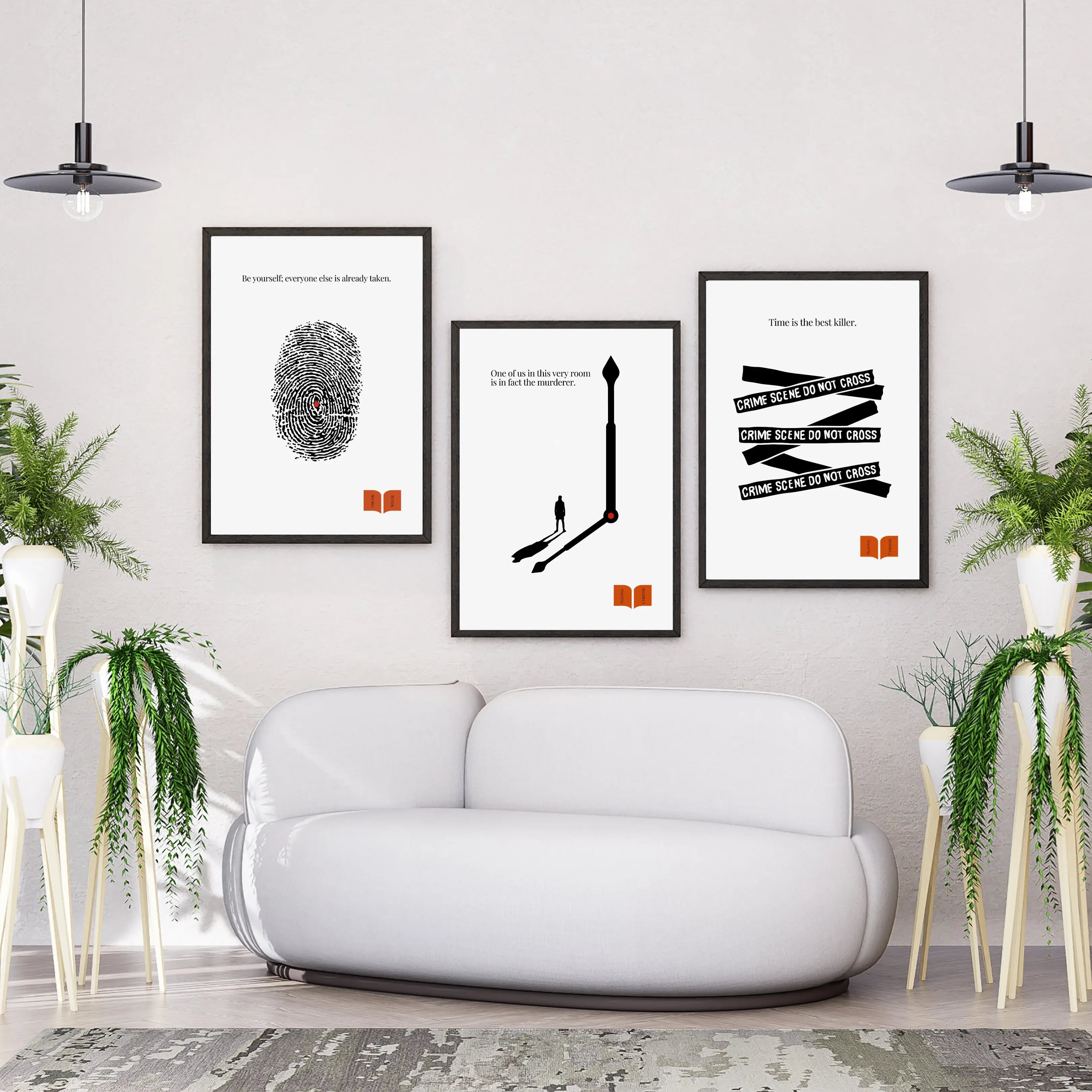 Agatha Christie Minimalist Poster  Print Material INK & FRAME STUDIO