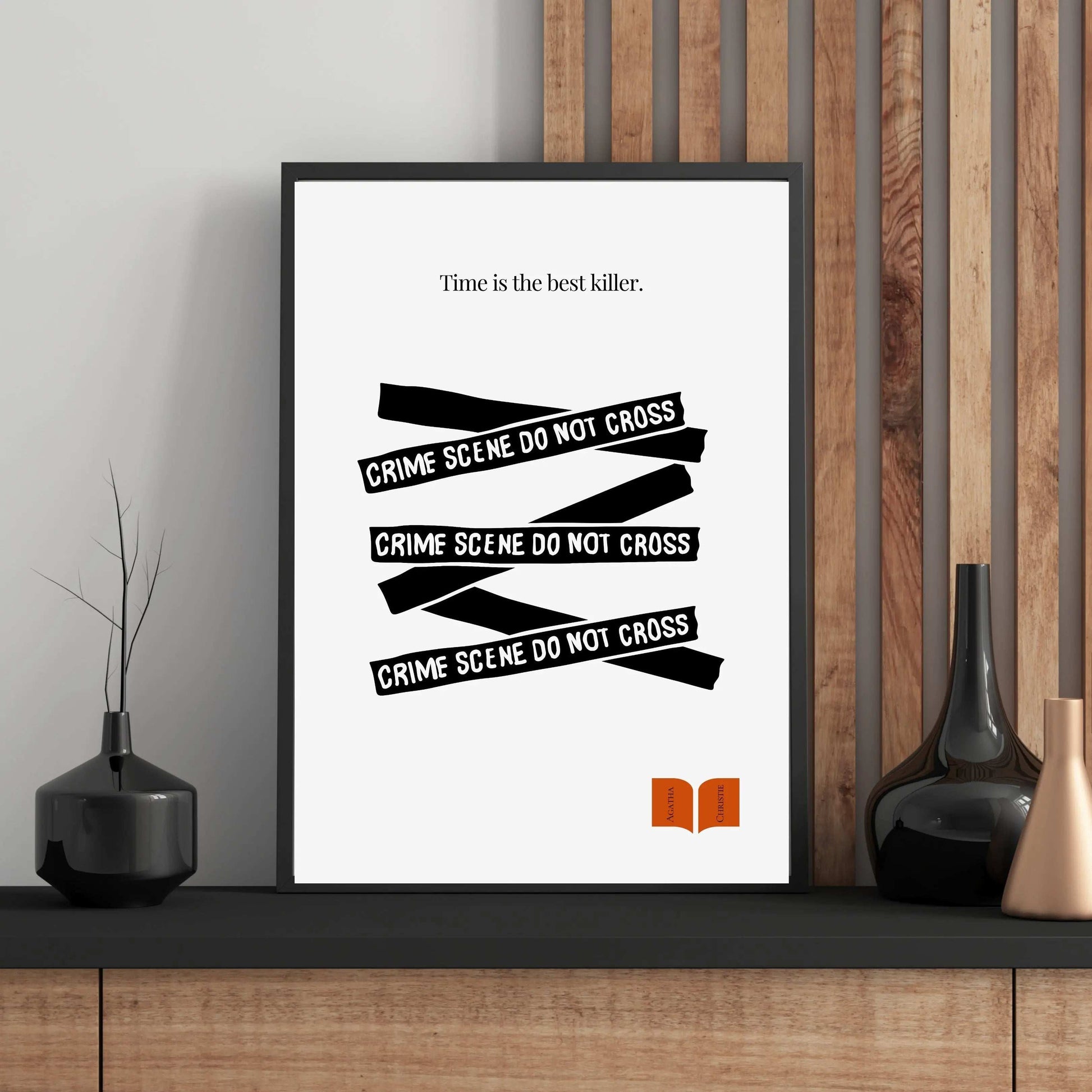 Agatha Christie Quote Print - Minimalist Poster  Print Material INK & FRAME STUDIO