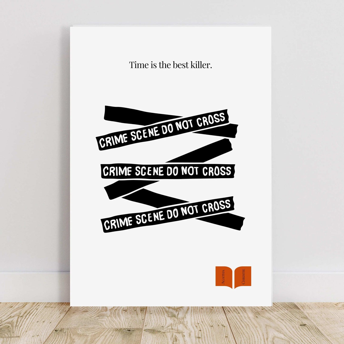 Agatha Christie Quote Print - Minimalist Poster  Print Material INK & FRAME STUDIO