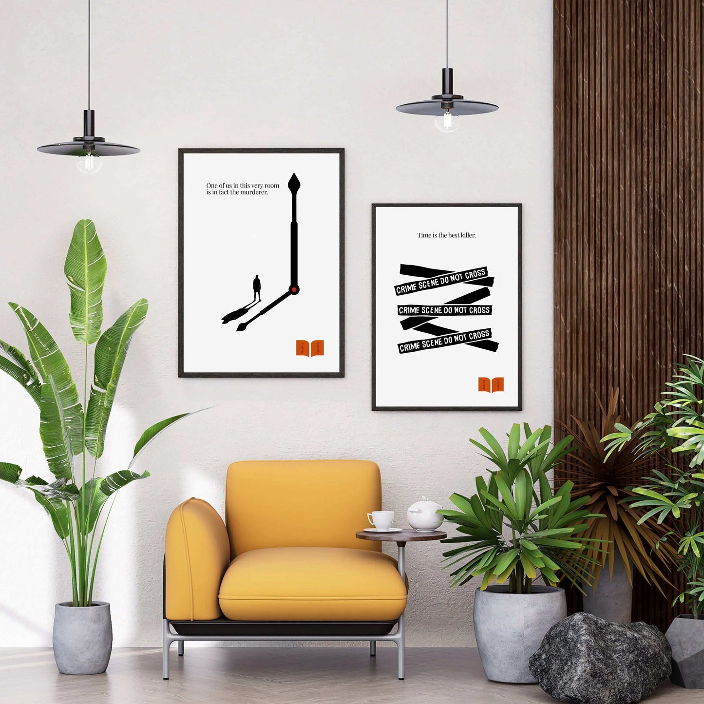 Agatha Christie Quote Print - Minimalist Poster  Print Material INK & FRAME STUDIO