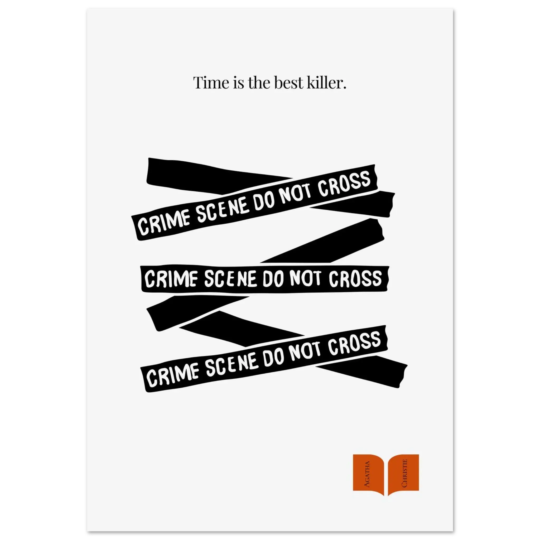 Agatha Christie Quote Print - Minimalist Poster  Print Material INK & FRAME STUDIO