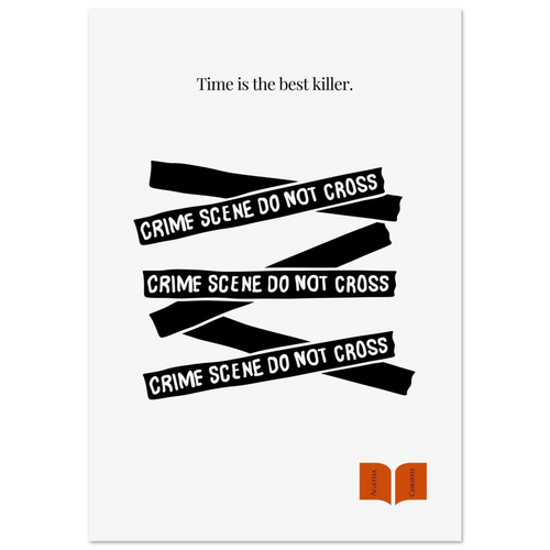 Agatha Christie Quote Print - Minimalist Poster  Print Material INK & FRAME STUDIO
