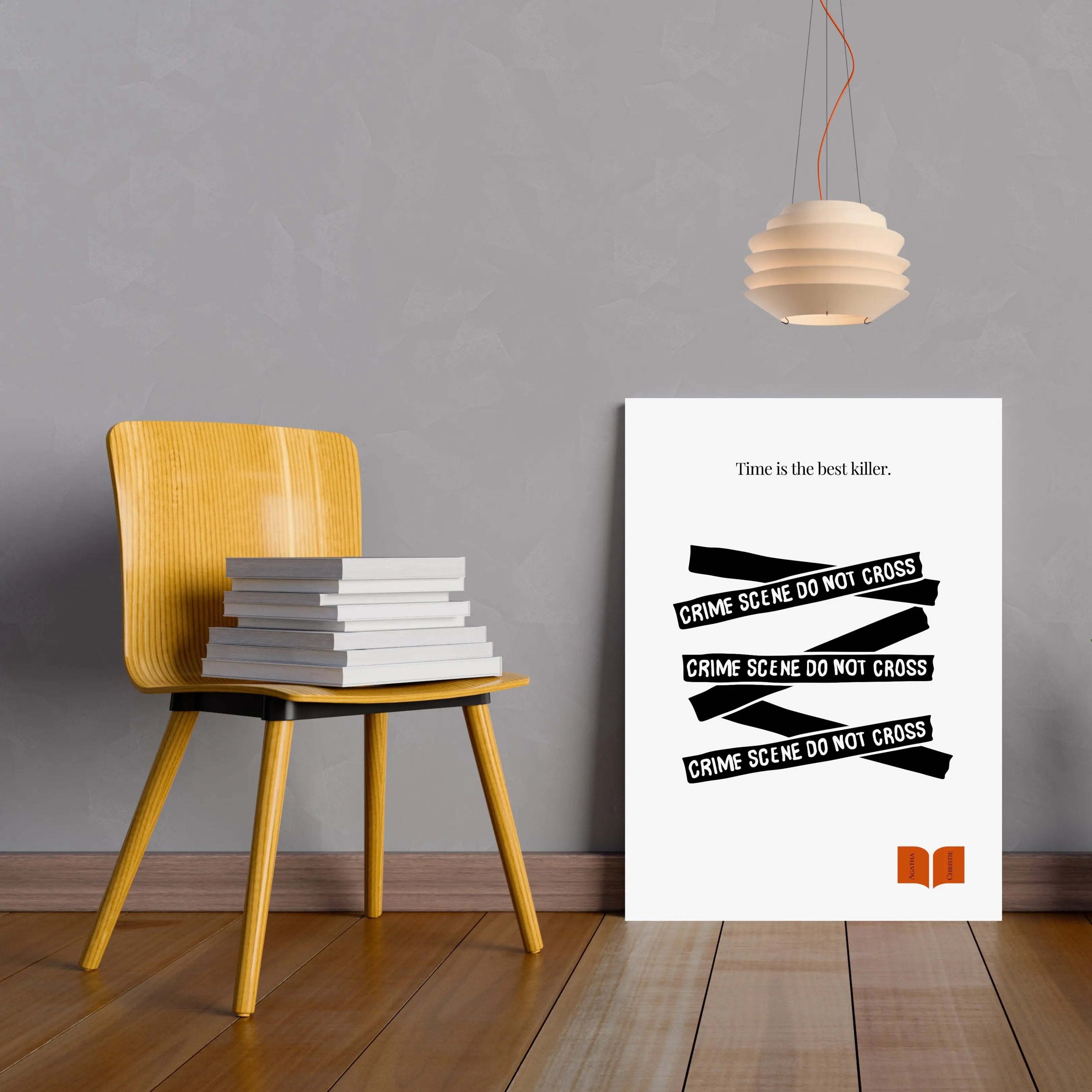 Agatha Christie Quote Print - Minimalist Poster  Print Material INK & FRAME STUDIO