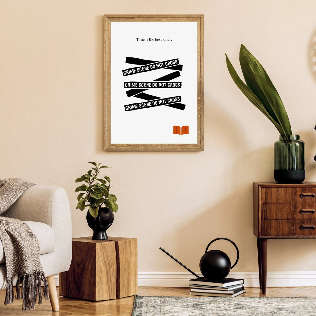 Agatha Christie Quote Print - Minimalist Poster  Print Material INK & FRAME STUDIO