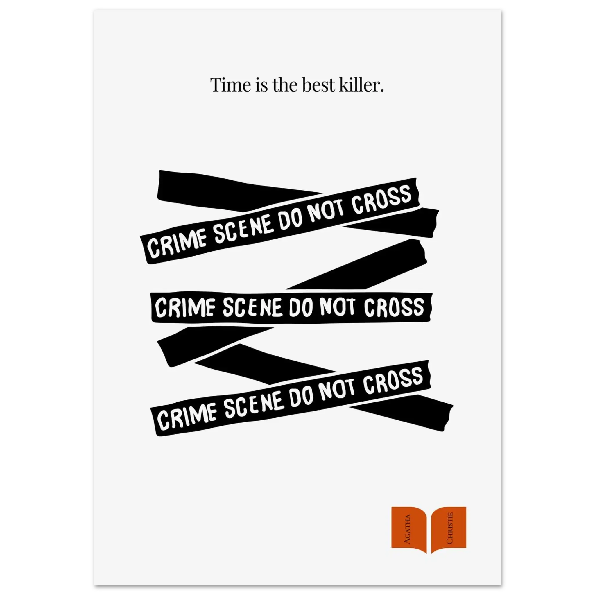 Agatha Christie Quote Print - Minimalist Poster  Print Material INK & FRAME STUDIO