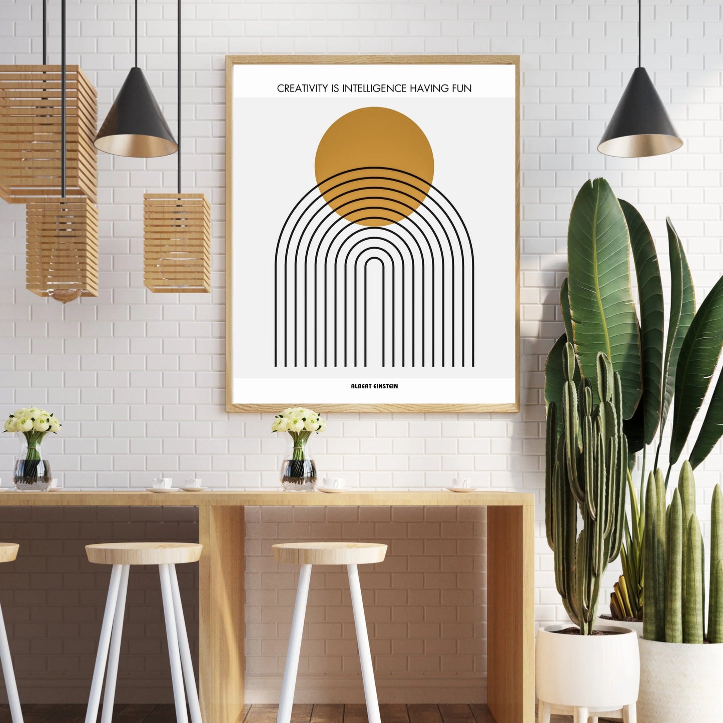 Albert Einstein Poster  Print Material INK & FRAME STUDIO