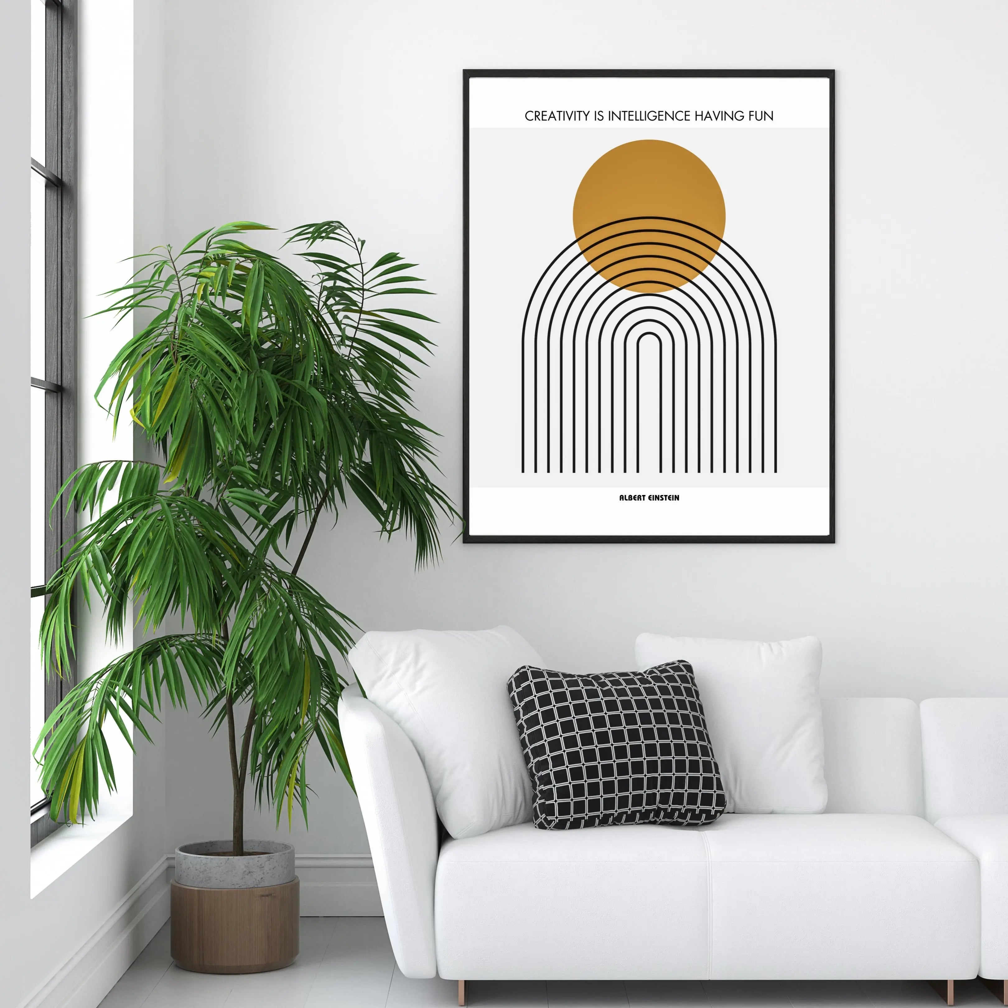 Albert Einstein Poster  Print Material INK & FRAME STUDIO