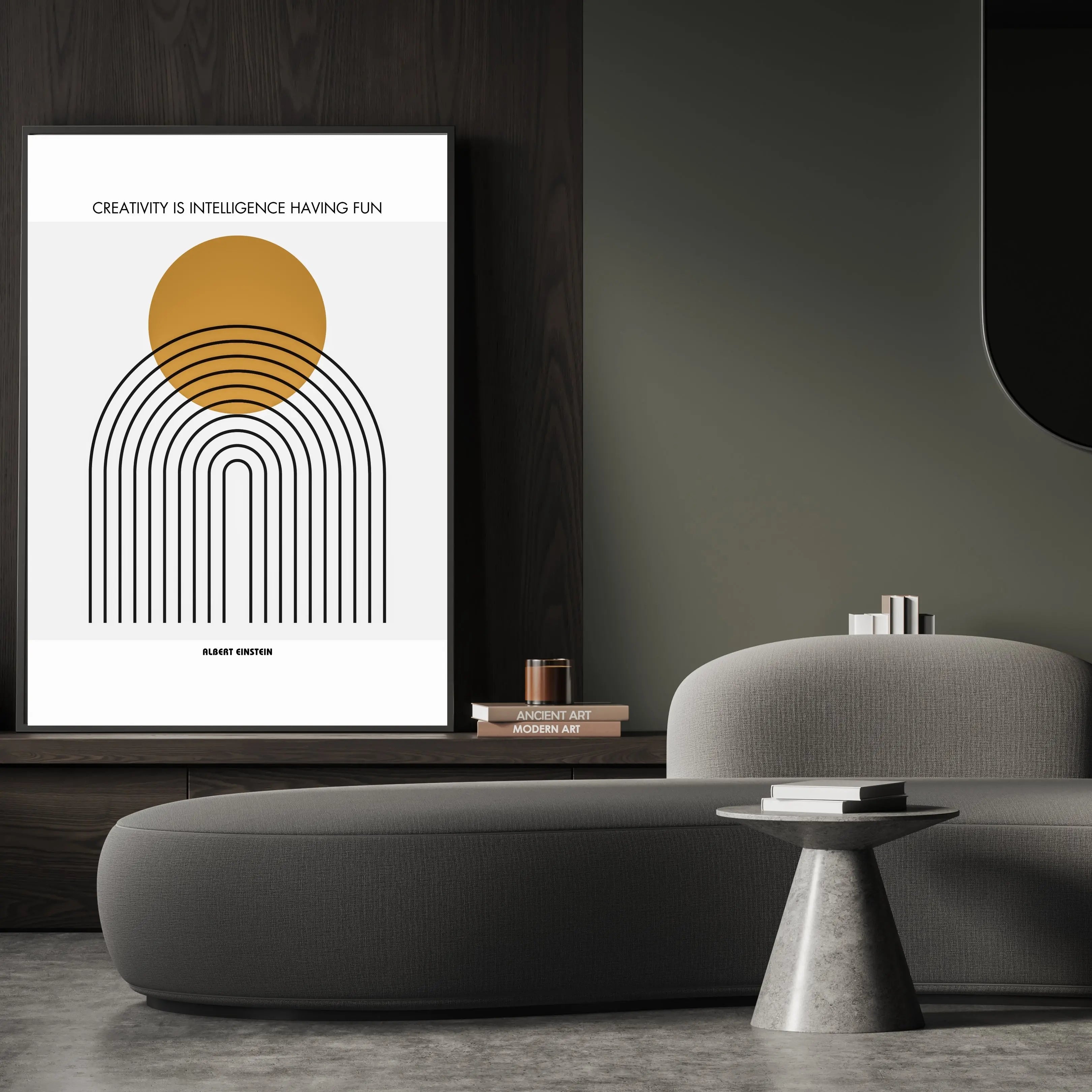 Albert Einstein Poster  Print Material INK & FRAME STUDIO