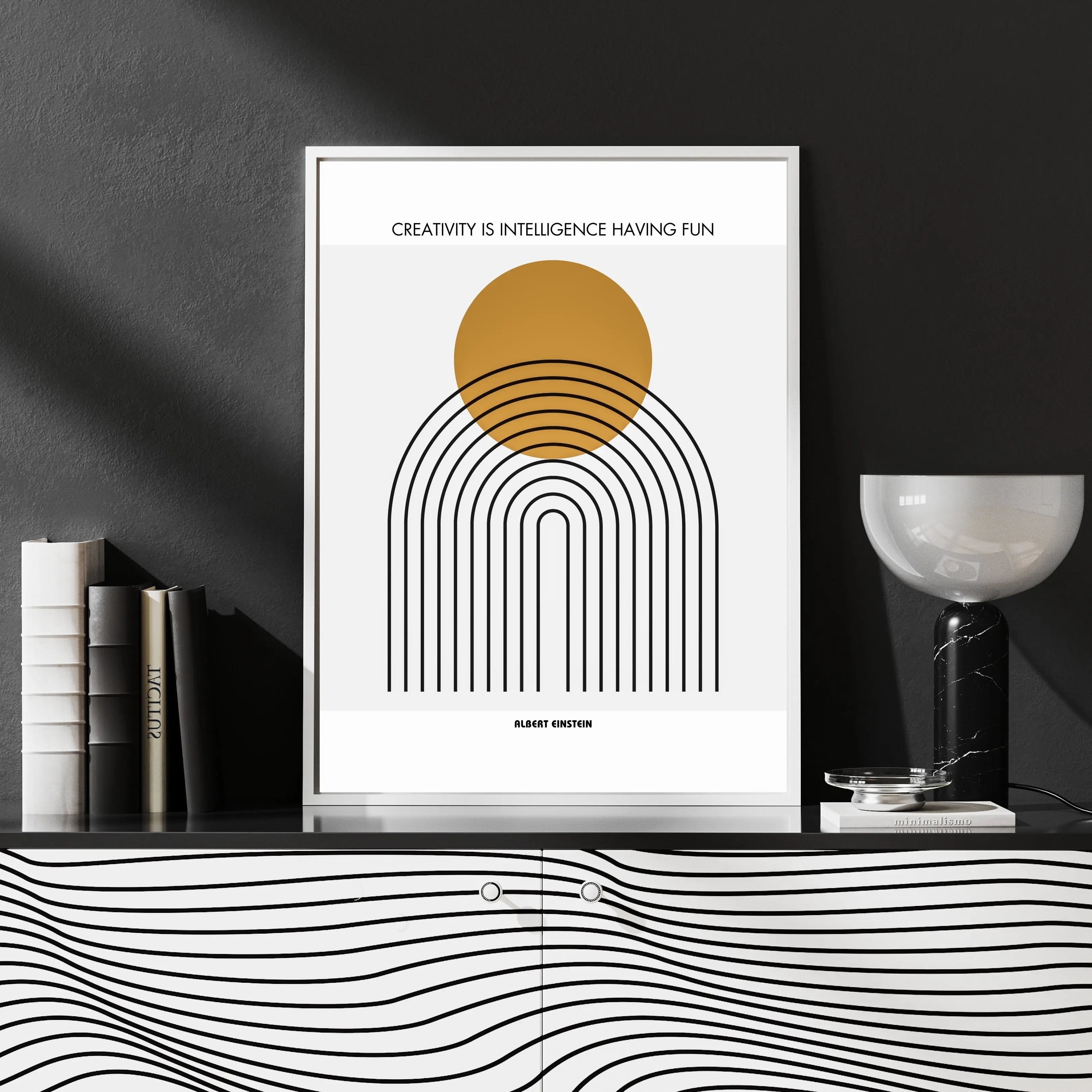 Albert Einstein Poster  Print Material INK & FRAME STUDIO