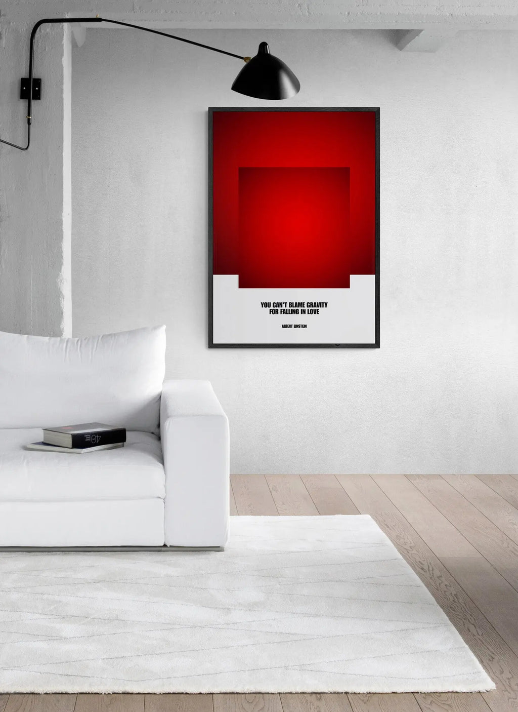Albert Einstein Quote - Modern Minimalist Design  Print Material INK & FRAME STUDIO