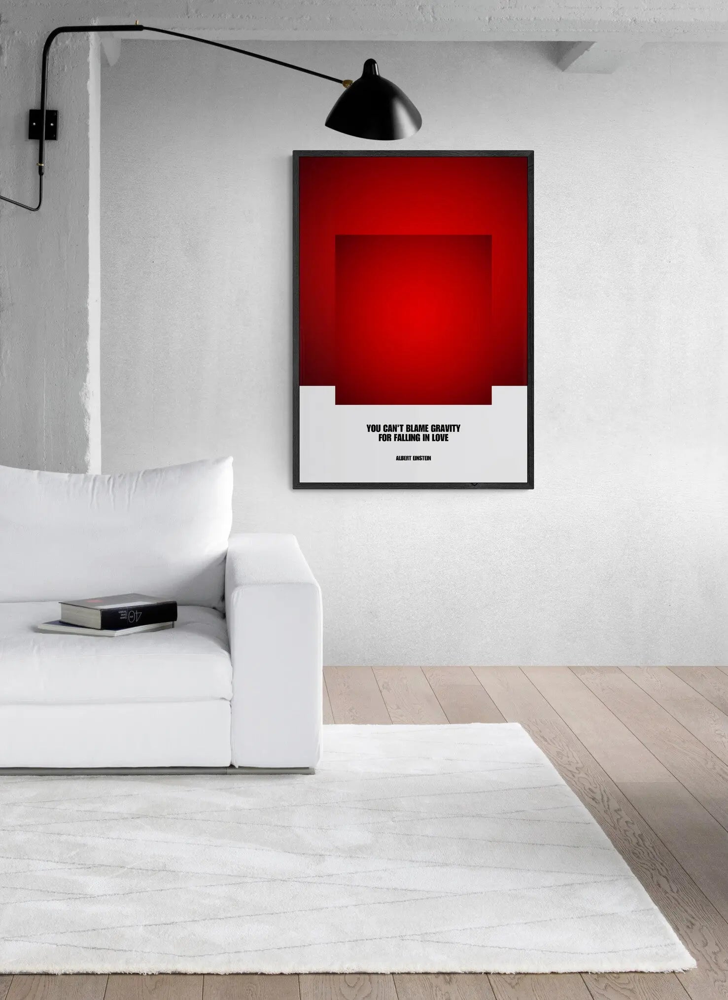 Albert Einstein Quote - Modern Minimalist Design  Print Material INK & FRAME STUDIO