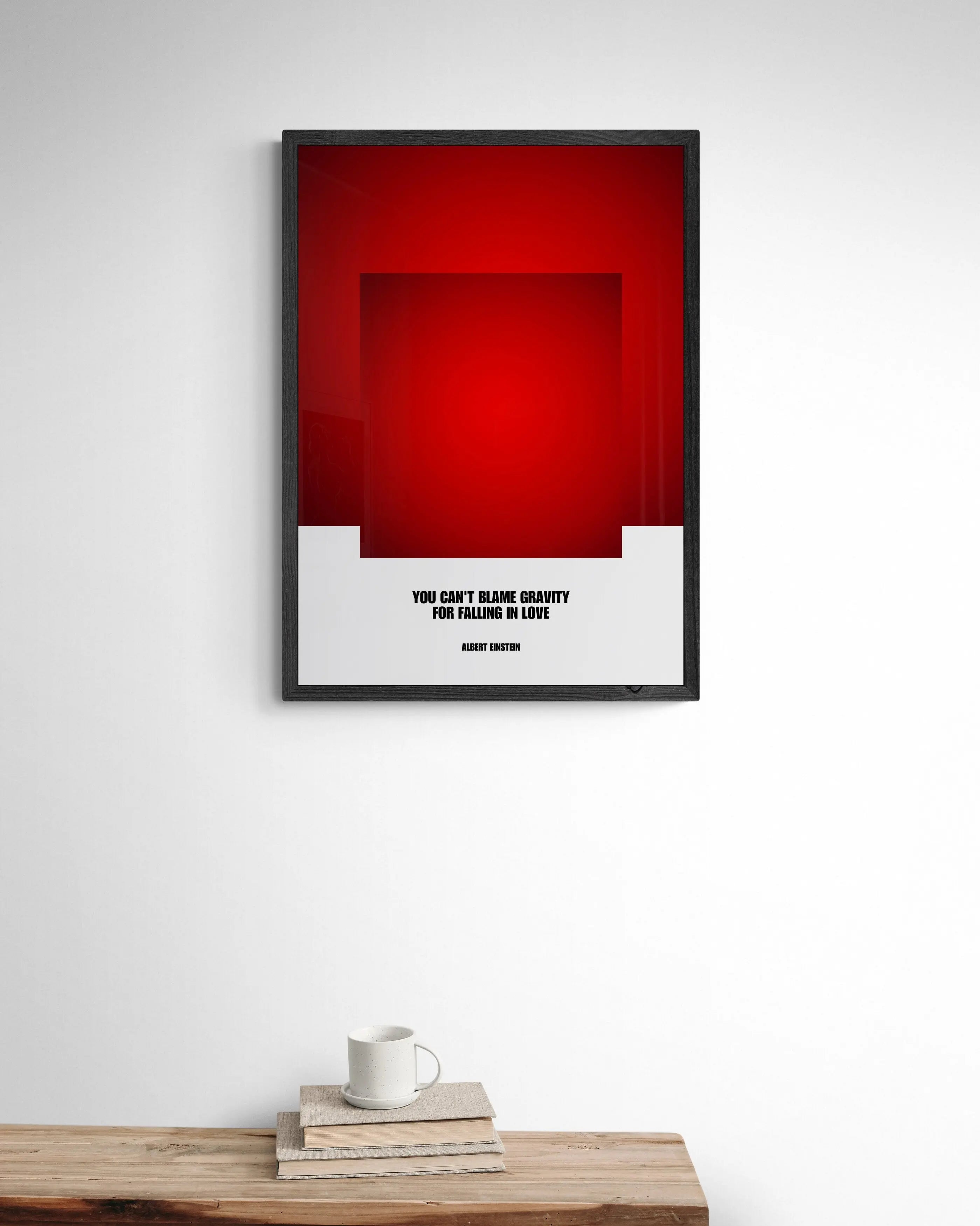 Albert Einstein Quote - Modern Minimalist Design  Print Material INK & FRAME STUDIO