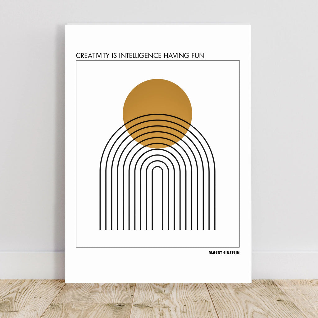 Albert Einstein Quote Poster  Print Material INK & FRAME STUDIO