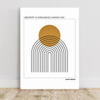 Albert Einstein Quote Poster  Print Material INK & FRAME STUDIO