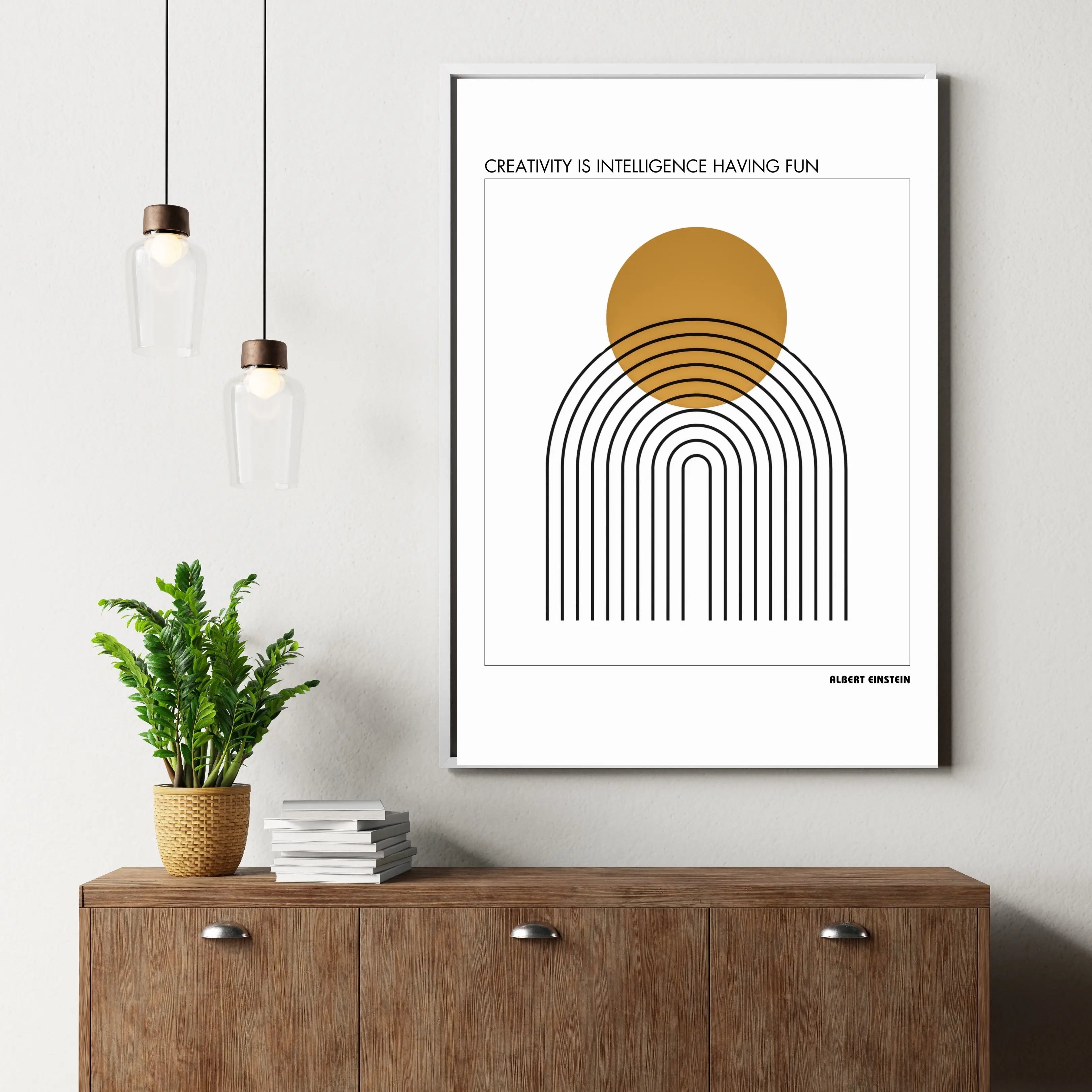 Albert Einstein Quote Poster  Print Material INK & FRAME STUDIO