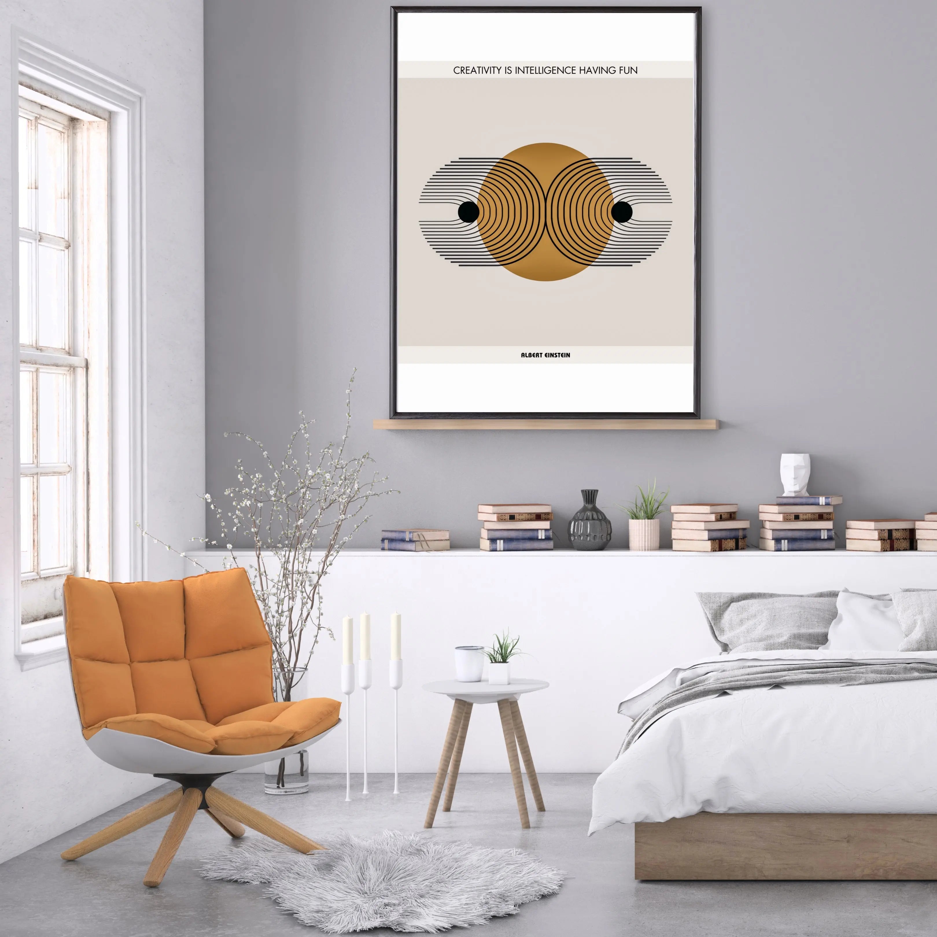 Albert Einstein Quote  Print Material INK & FRAME STUDIO