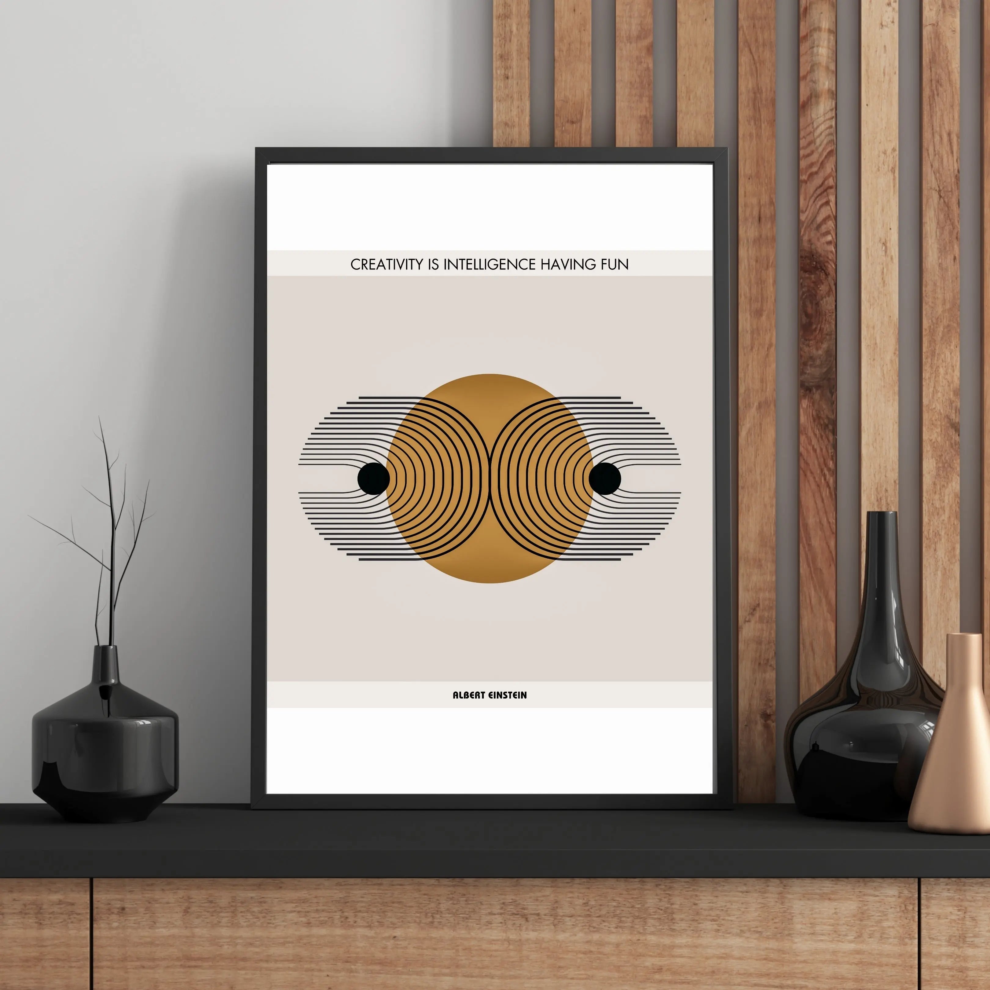 Albert Einstein Quote  Print Material INK & FRAME STUDIO