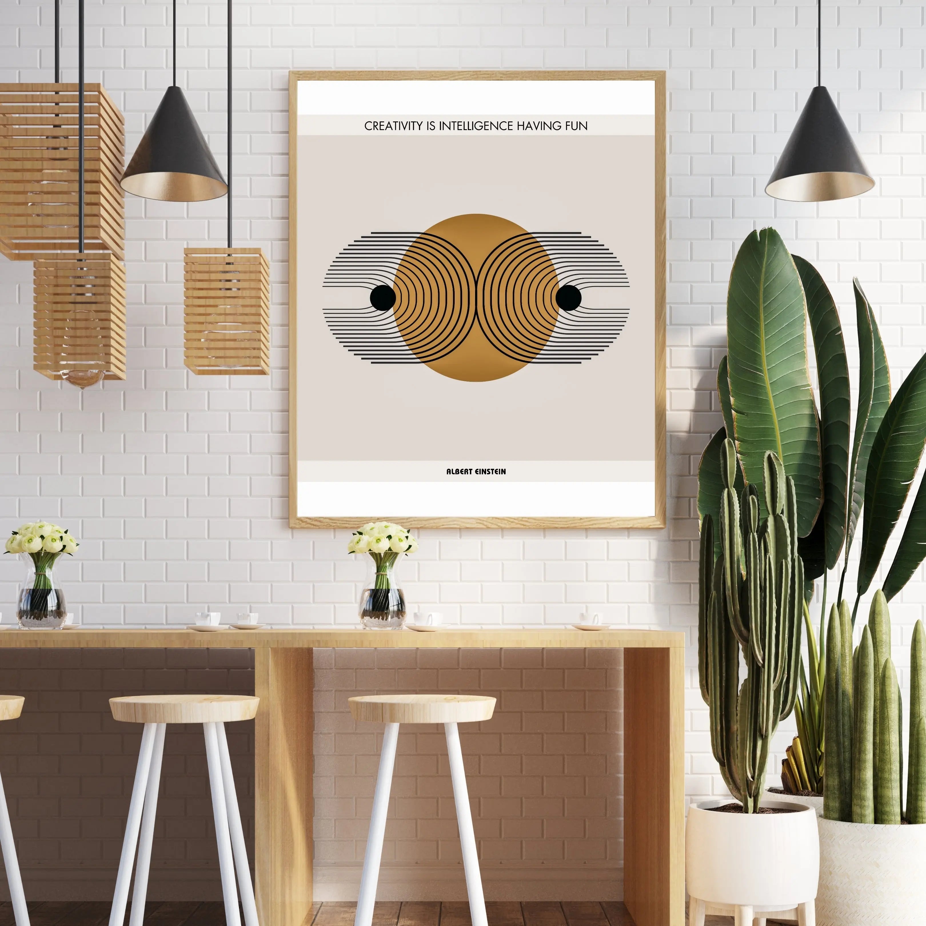 Albert Einstein Quote  Print Material INK & FRAME STUDIO