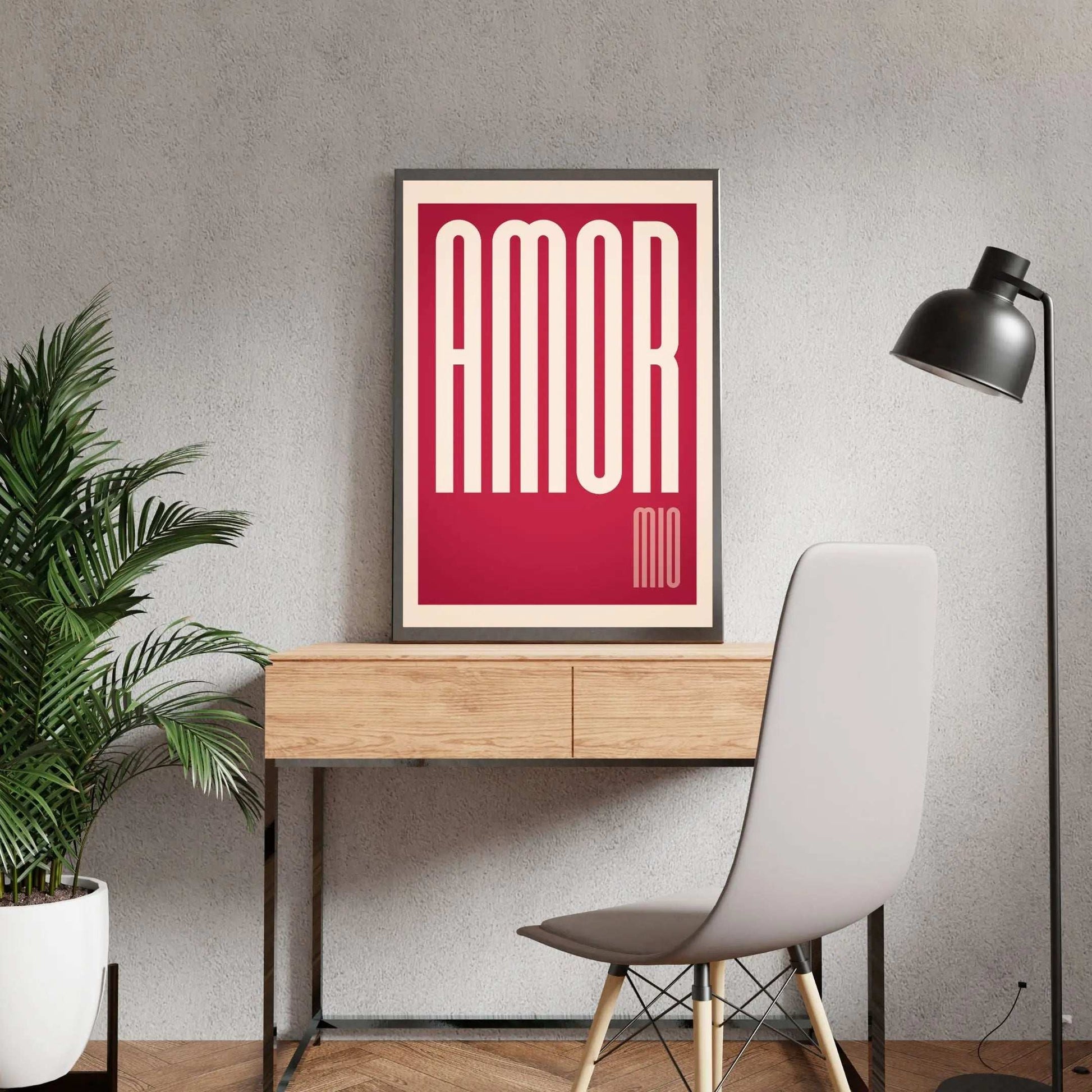 Amore Mio Print, My Love Print Italian Gift Poster  Print Material INK & FRAME STUDIO