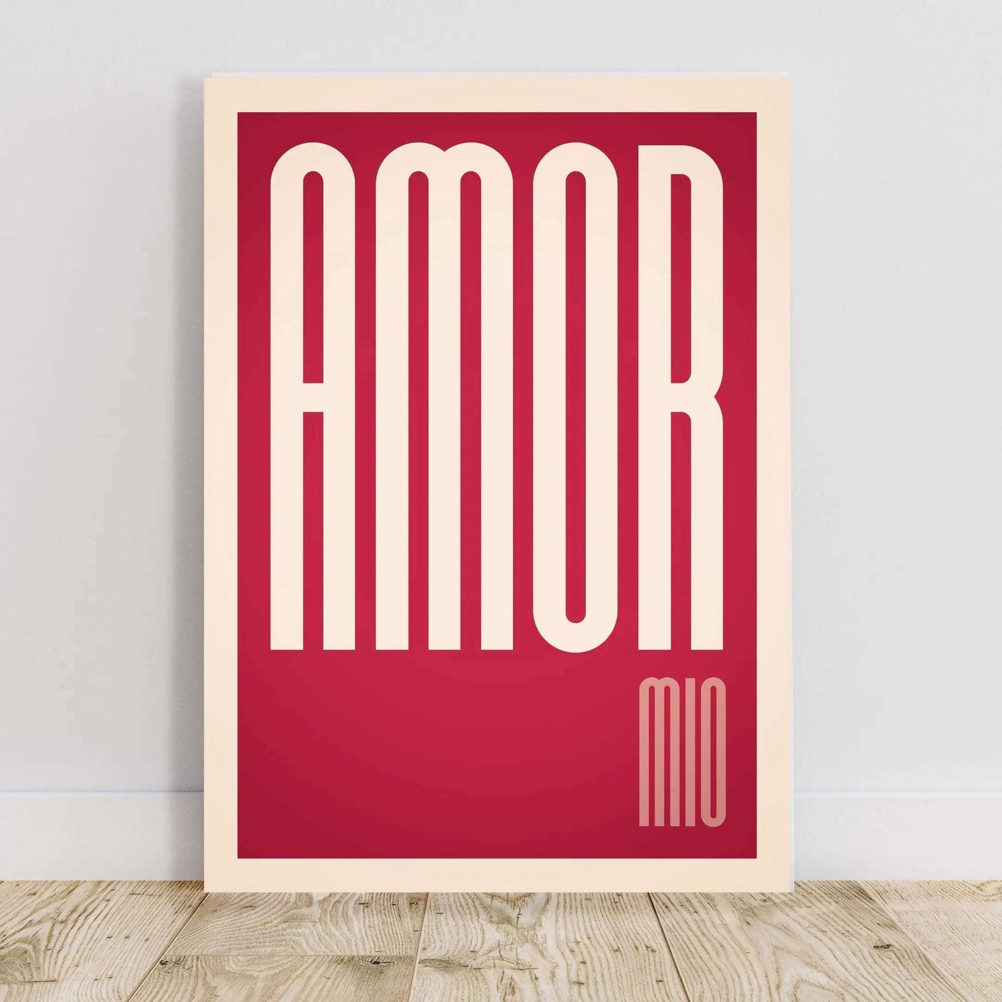 Amore Mio Print, My Love Print Italian Gift Poster  Print Material INK & FRAME STUDIO