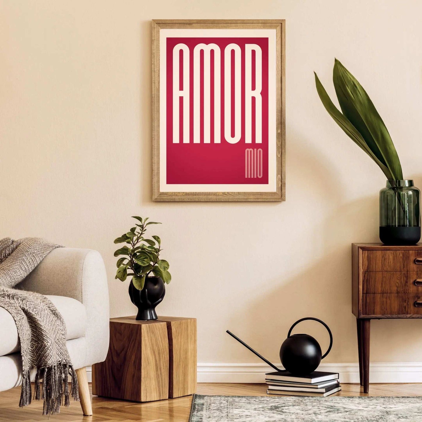 Amore Mio Print, My Love Print Italian Gift Poster  Print Material INK & FRAME STUDIO