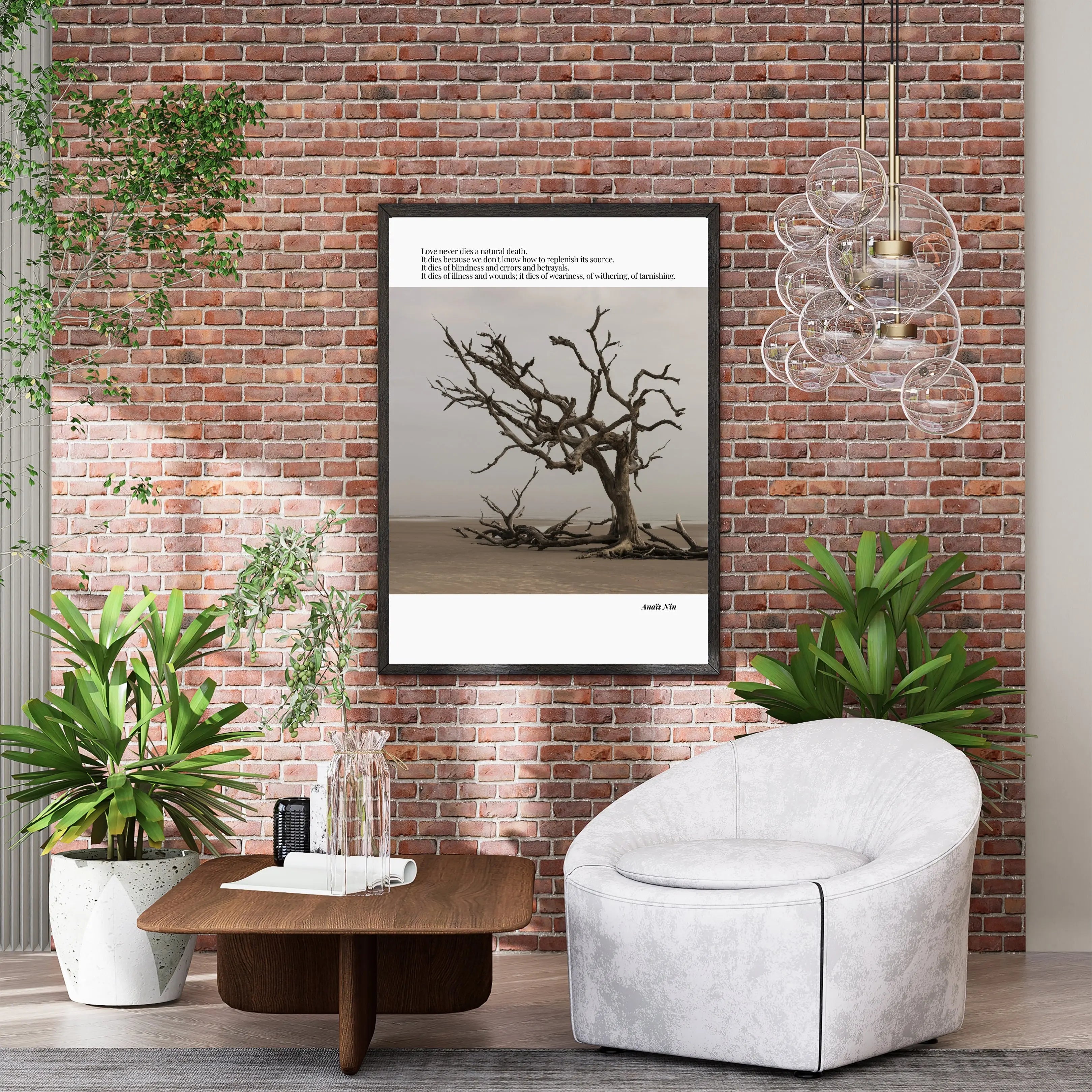 Anaïs Nin Quote  Print Material INK & FRAME STUDIO