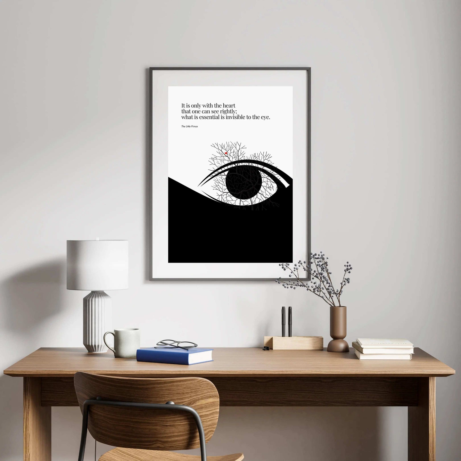 Antoine de Saint-Exupéry Print - The Little Prince Minimalist Poster  Print Material INK & FRAME STUDIO